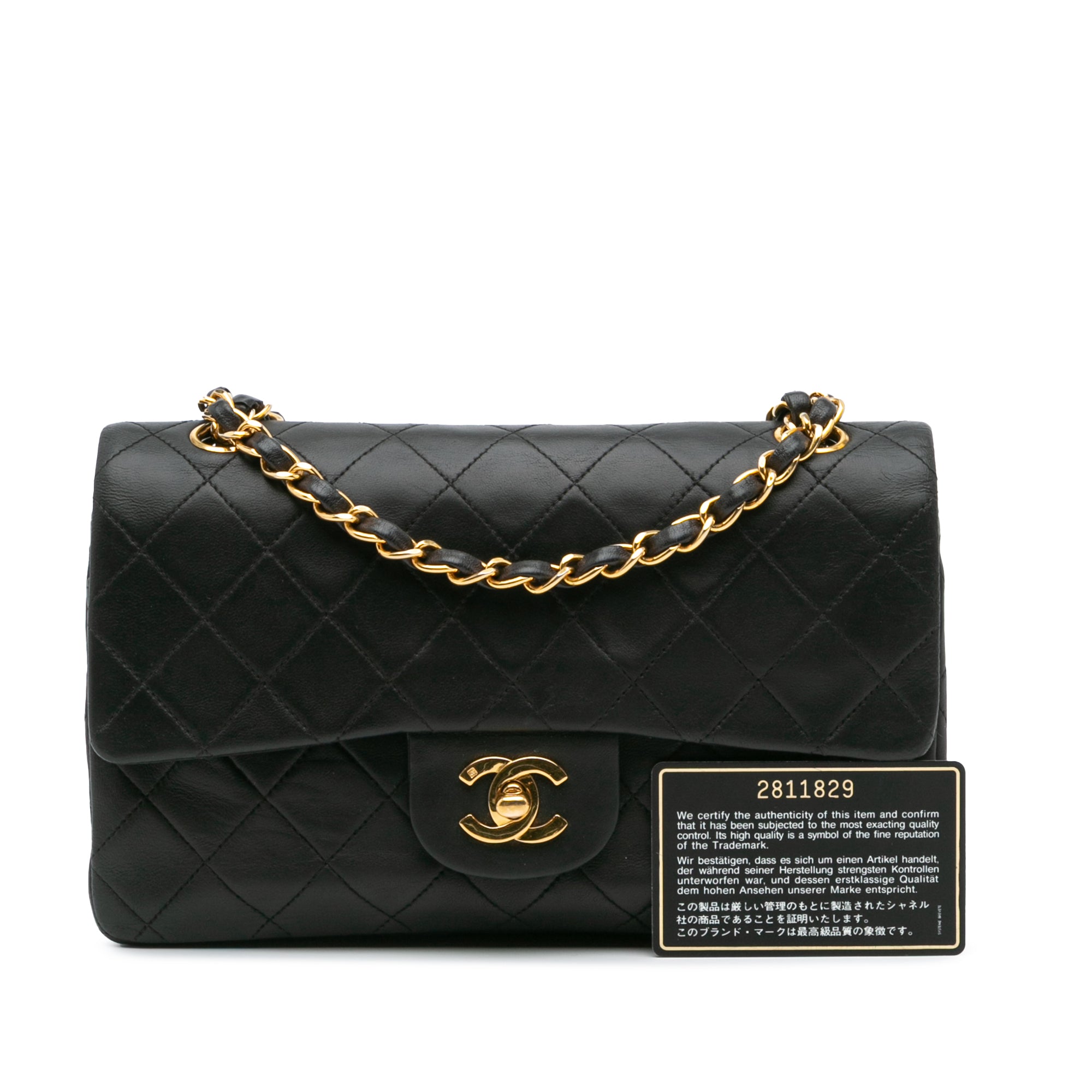 Chanel Small Classic Lambskin Double Flap - image 12