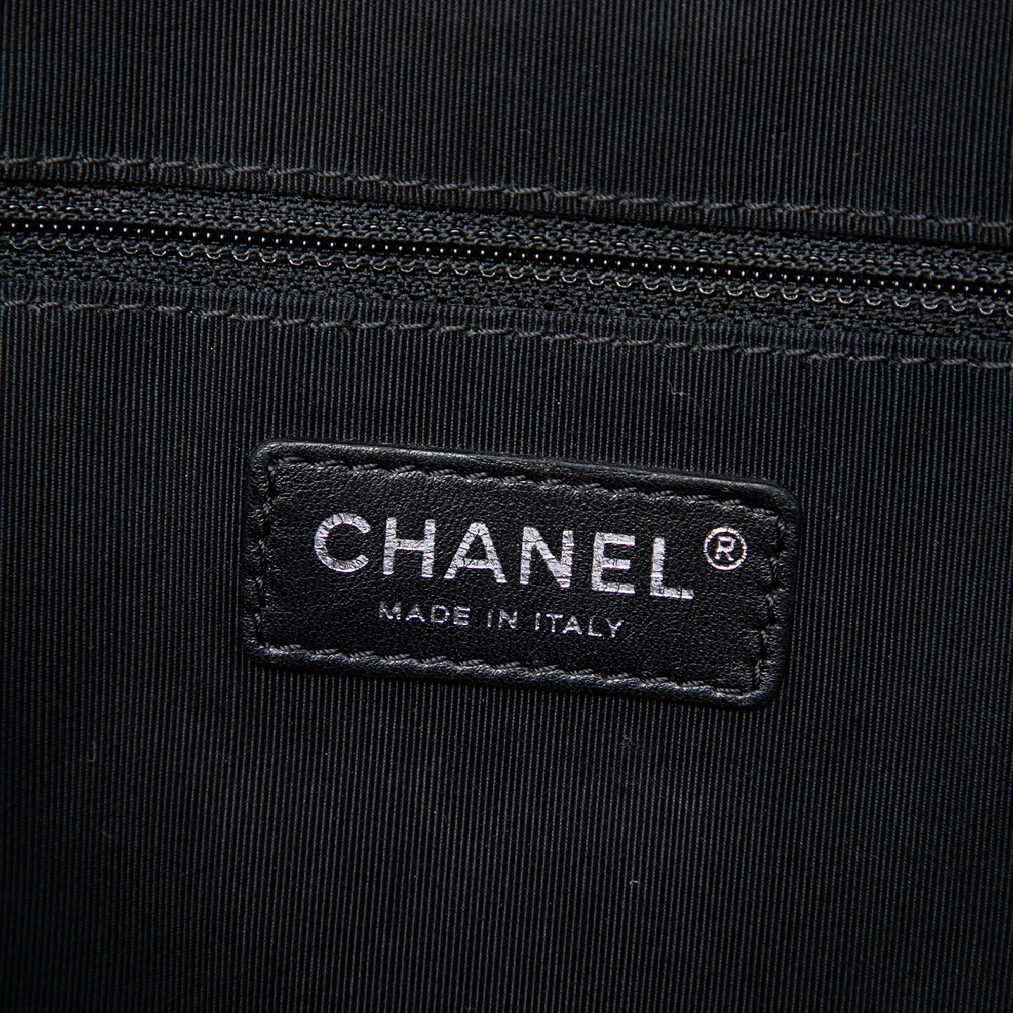 Chanel Large Bicolor CC Diamond Quilted Calfskin Ballerine Camera Bag - image 5