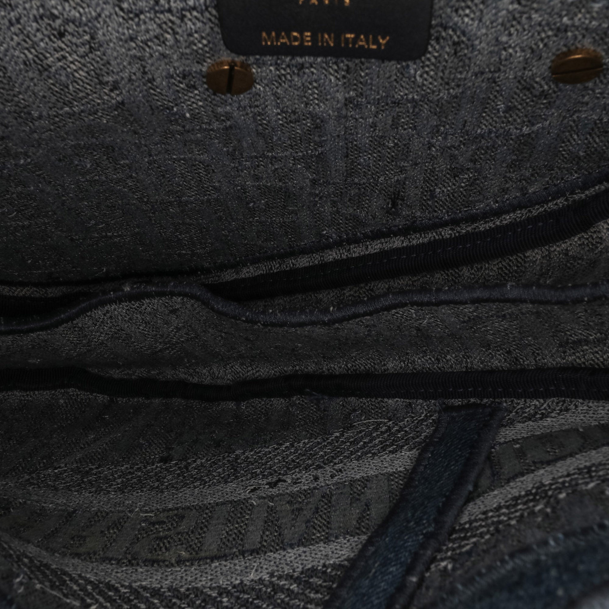 Dior Oblique Embroidered Denim Saddle Bag - image 4
