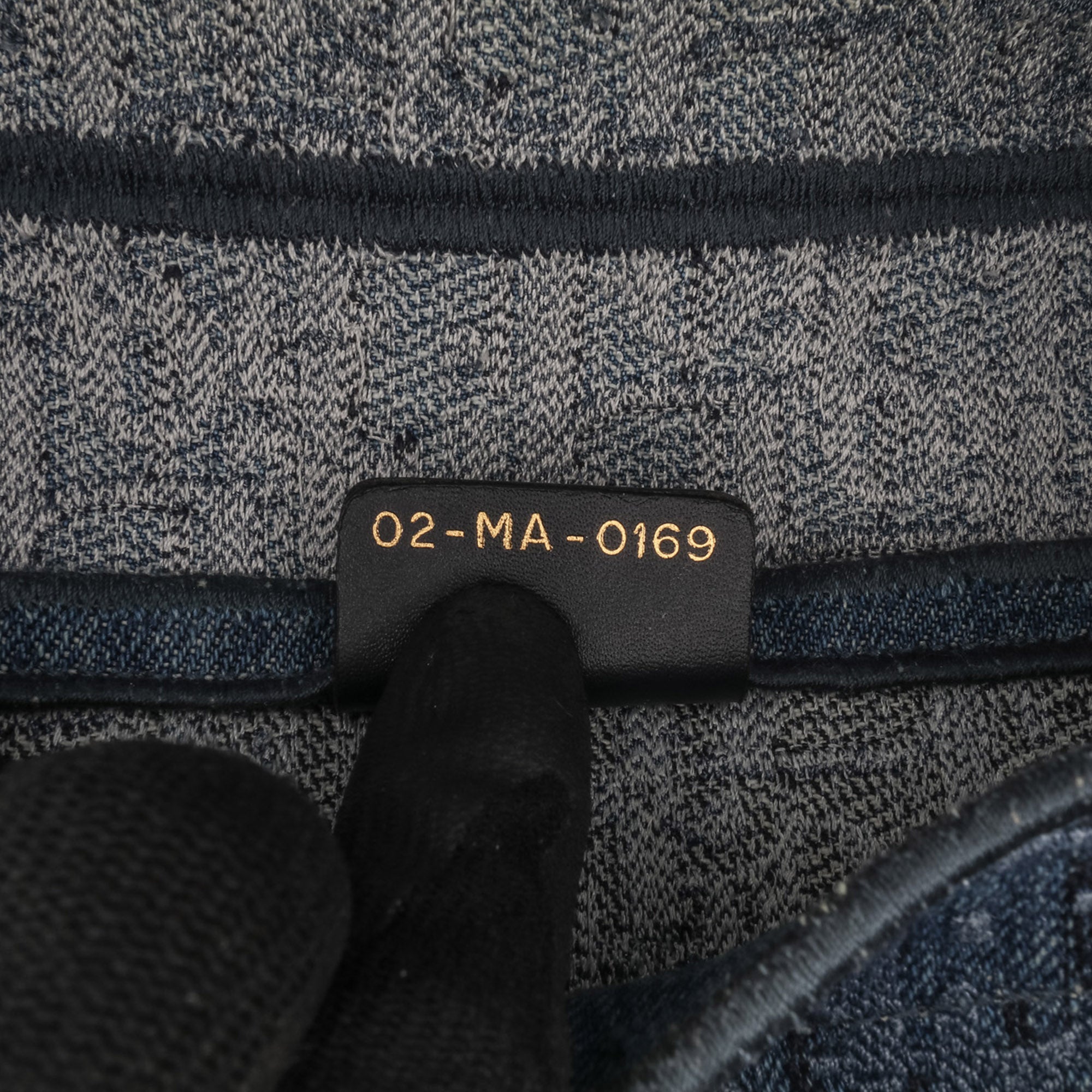 Dior Oblique Embroidered Denim Saddle Bag - image 6