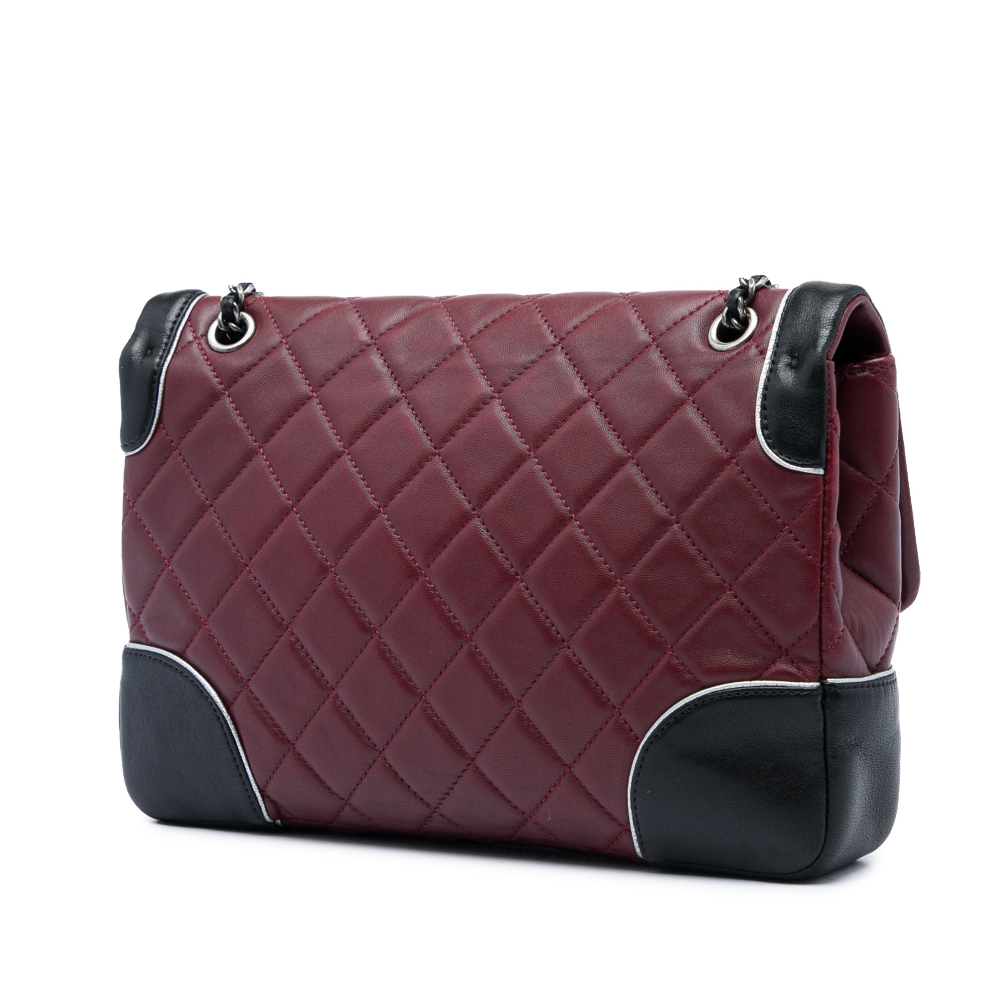 Chanel Paris Salzburg Medium Bicolor Quilted Lambskin Tyrolean Flap - image 2