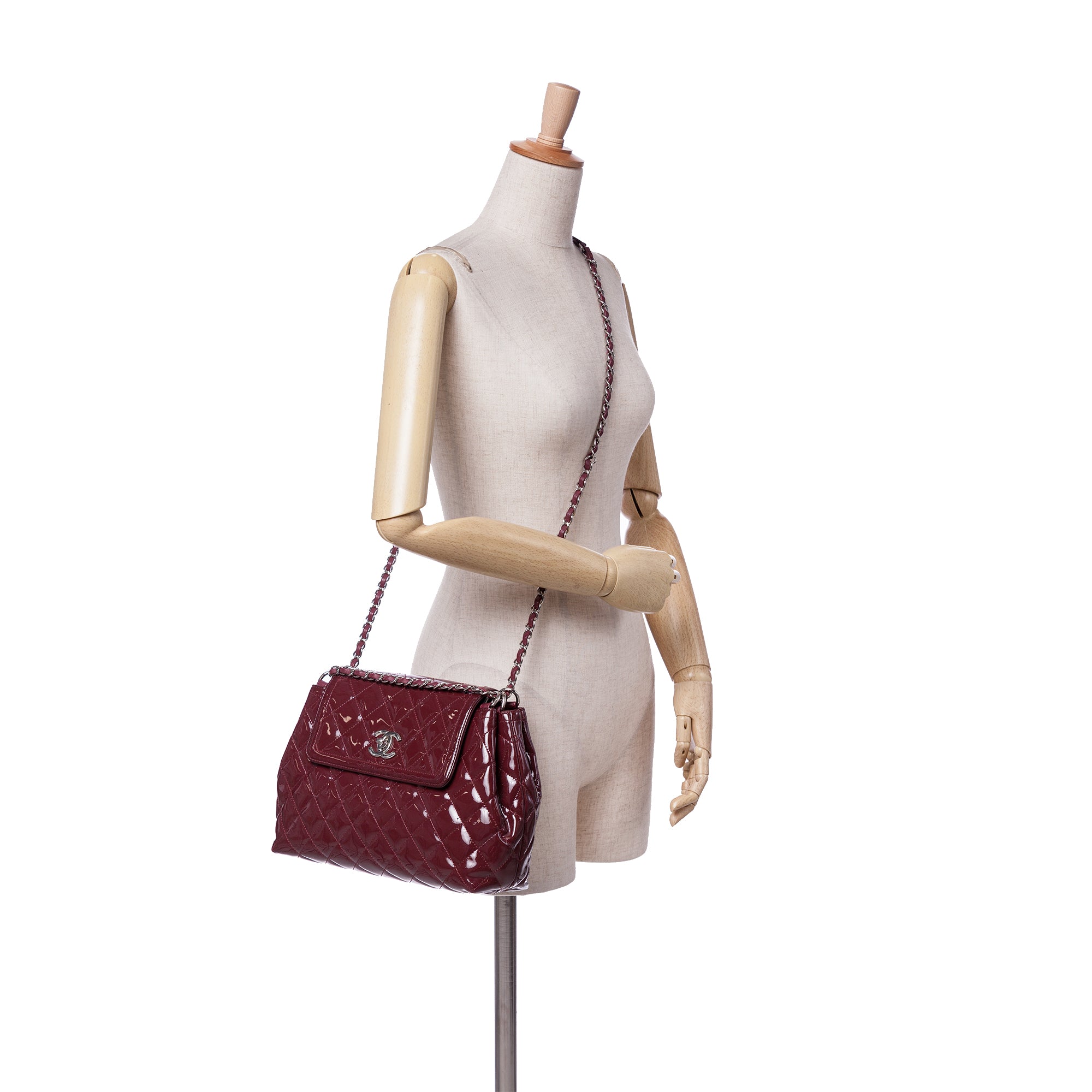 Chanel Large Quilted Patent Coco Shine Accordion Flap - image 13