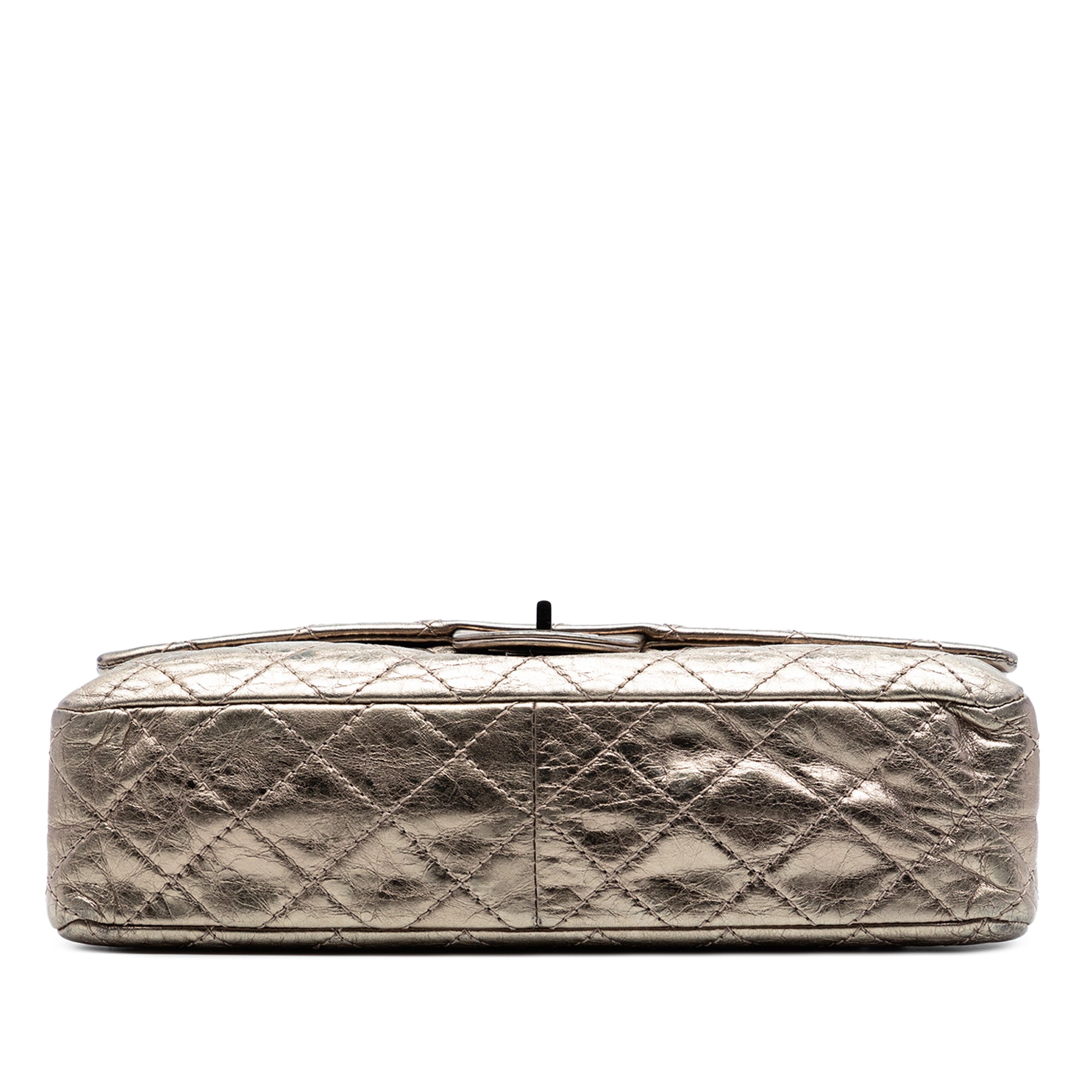 Chanel Quilted Metallic Aged Calfskin Reissue 2.55 Double Flap 226 - image 3