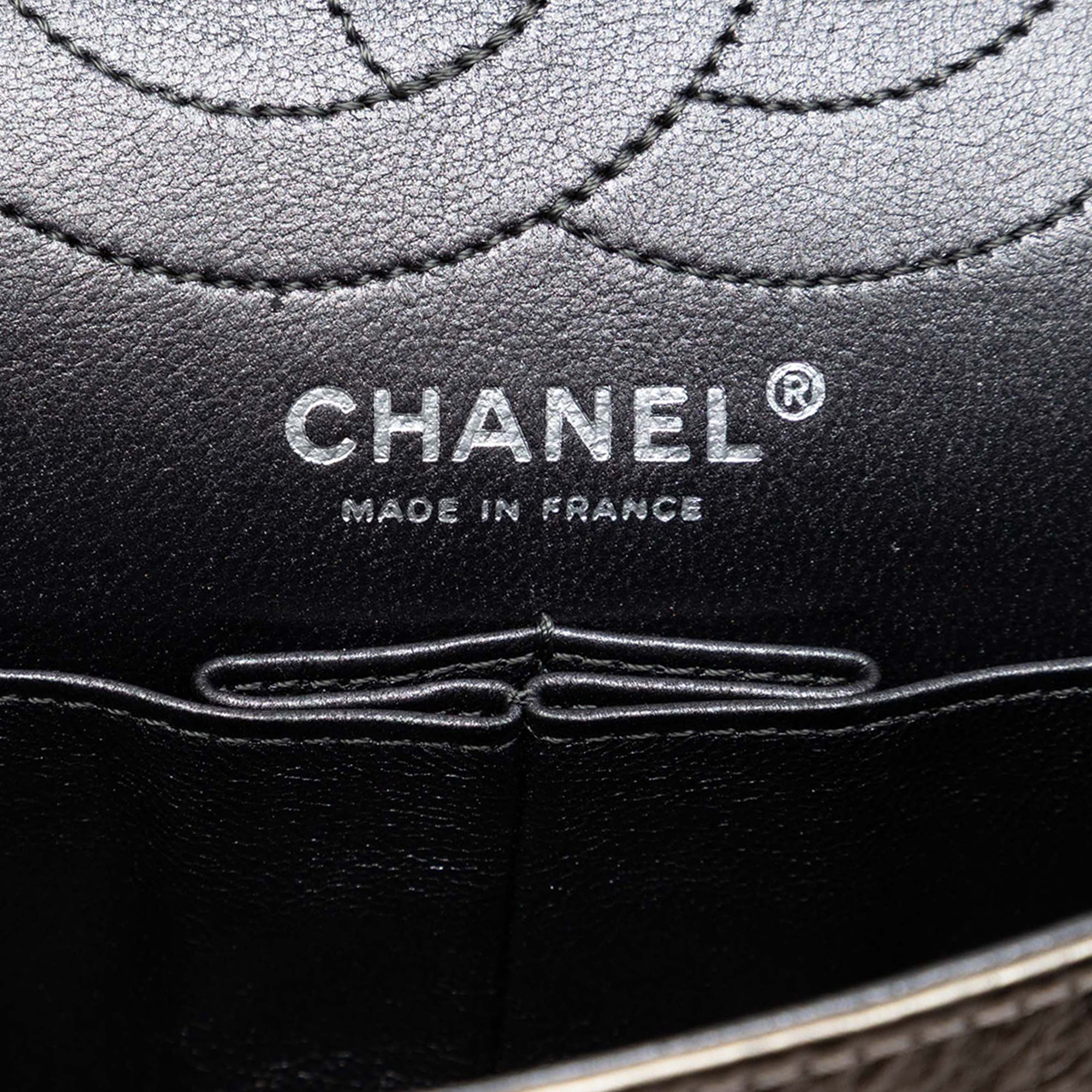 Chanel Quilted Metallic Aged Calfskin Reissue 2.55 Double Flap 226 - image 5