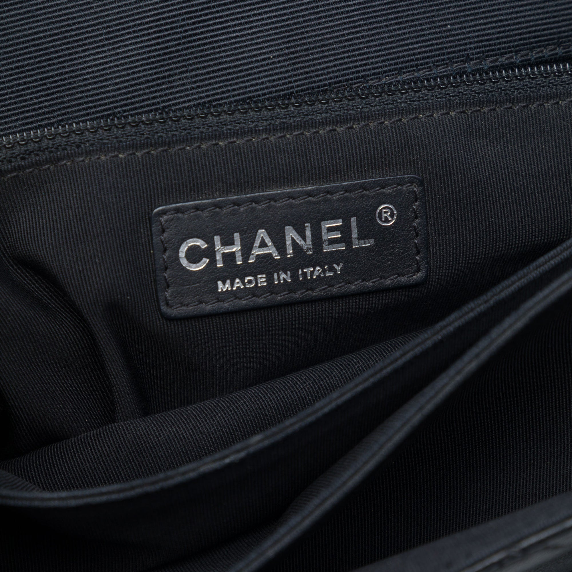 Chanel CC Quilted Lambskin and Grosgrain So Black Flap - image 5