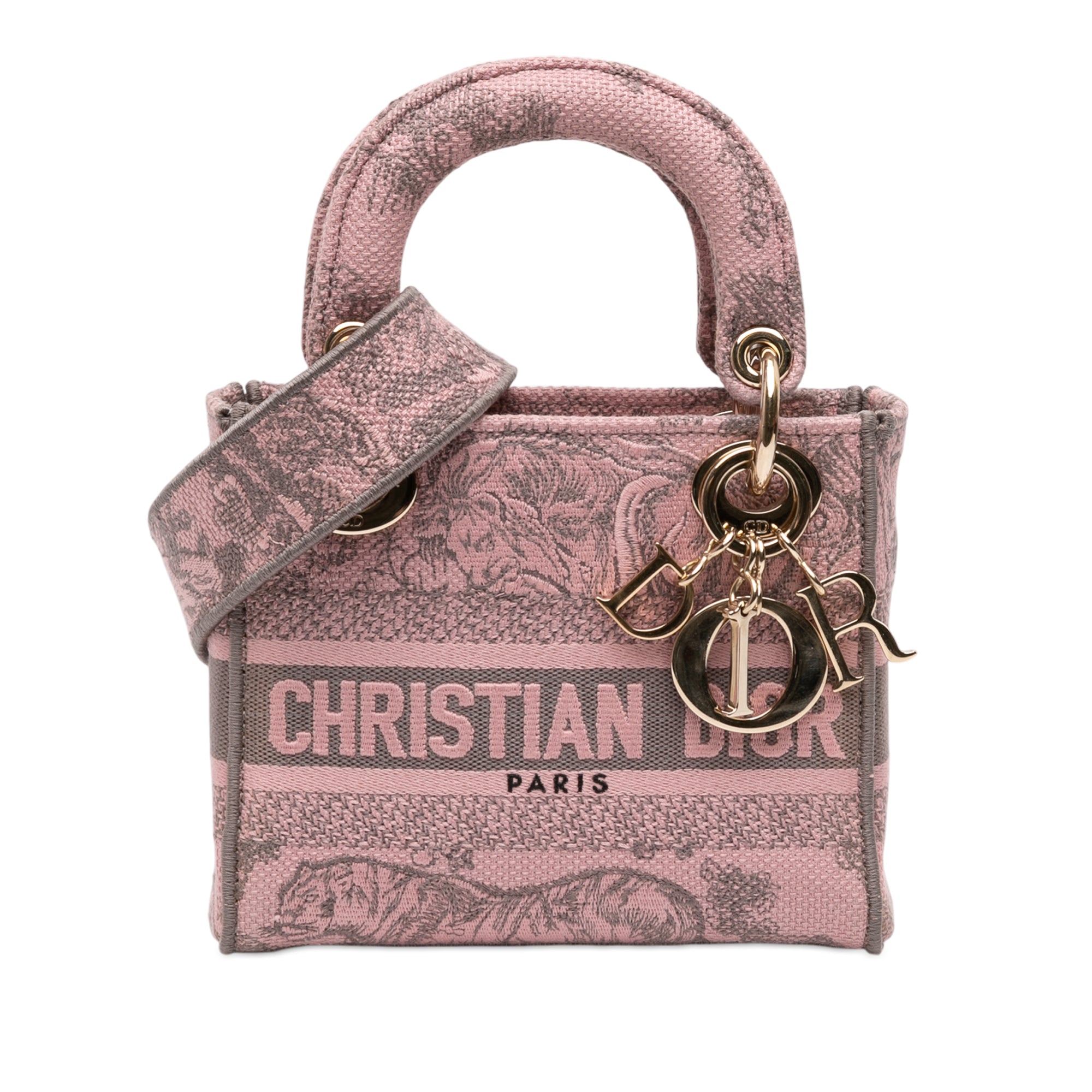 Dior Mini Embroidered Canvas Toile De Jouy Lady D Lite - image 1
