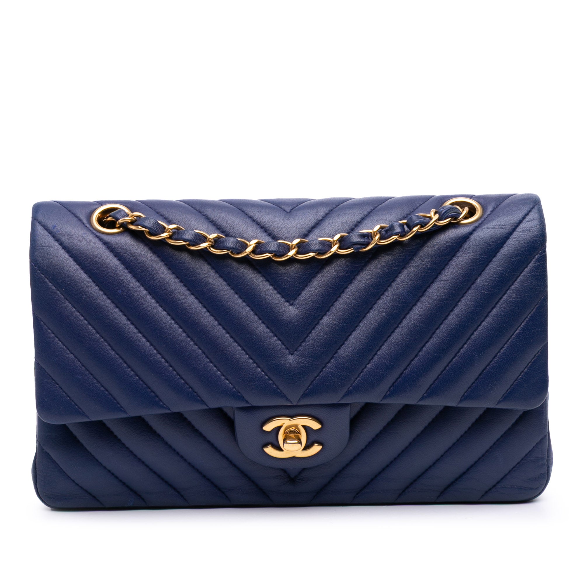 Chanel Medium Classic Chevron Lambskin Double Flap - image 1