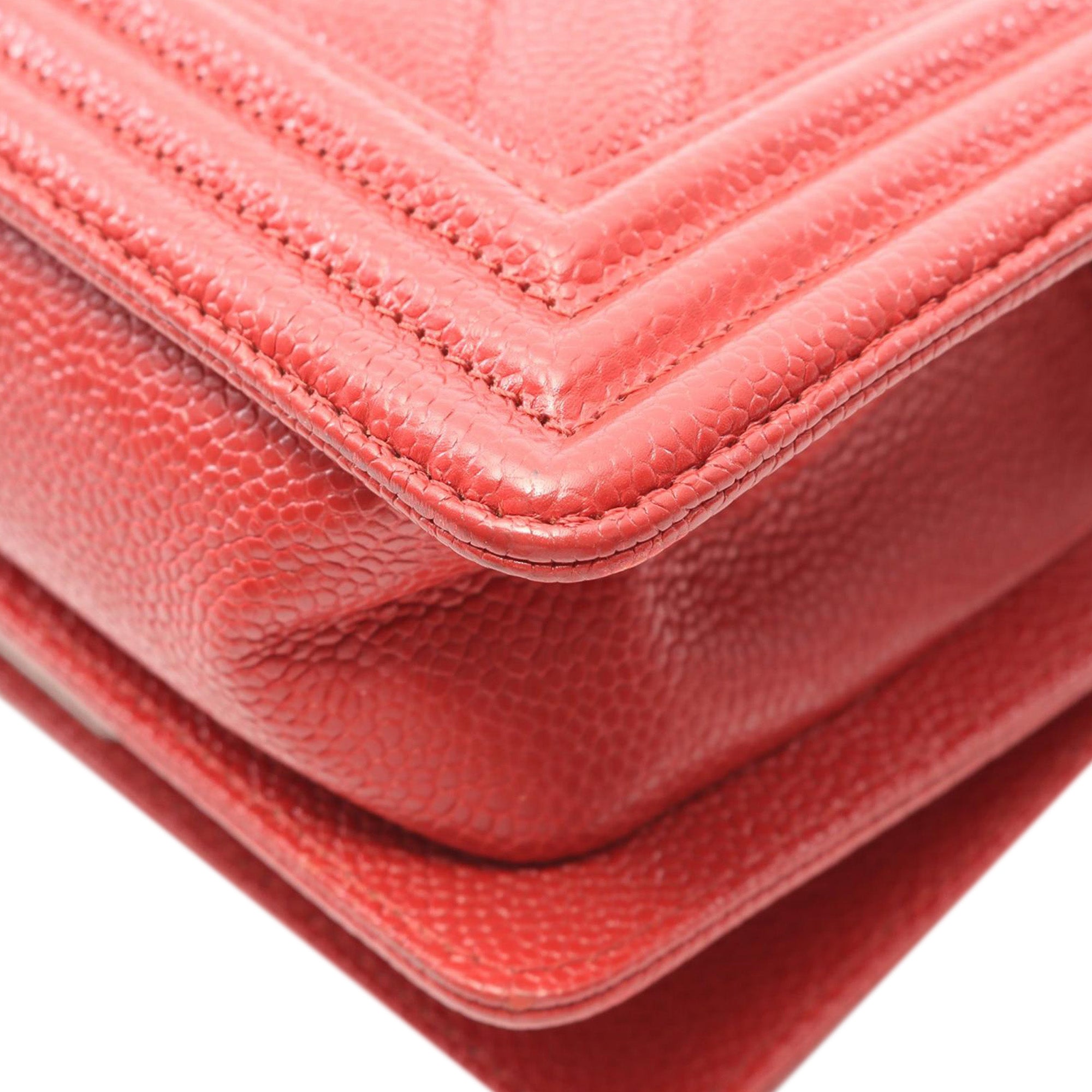 Chanel Small Chevron Caviar Boy Flap - image 7
