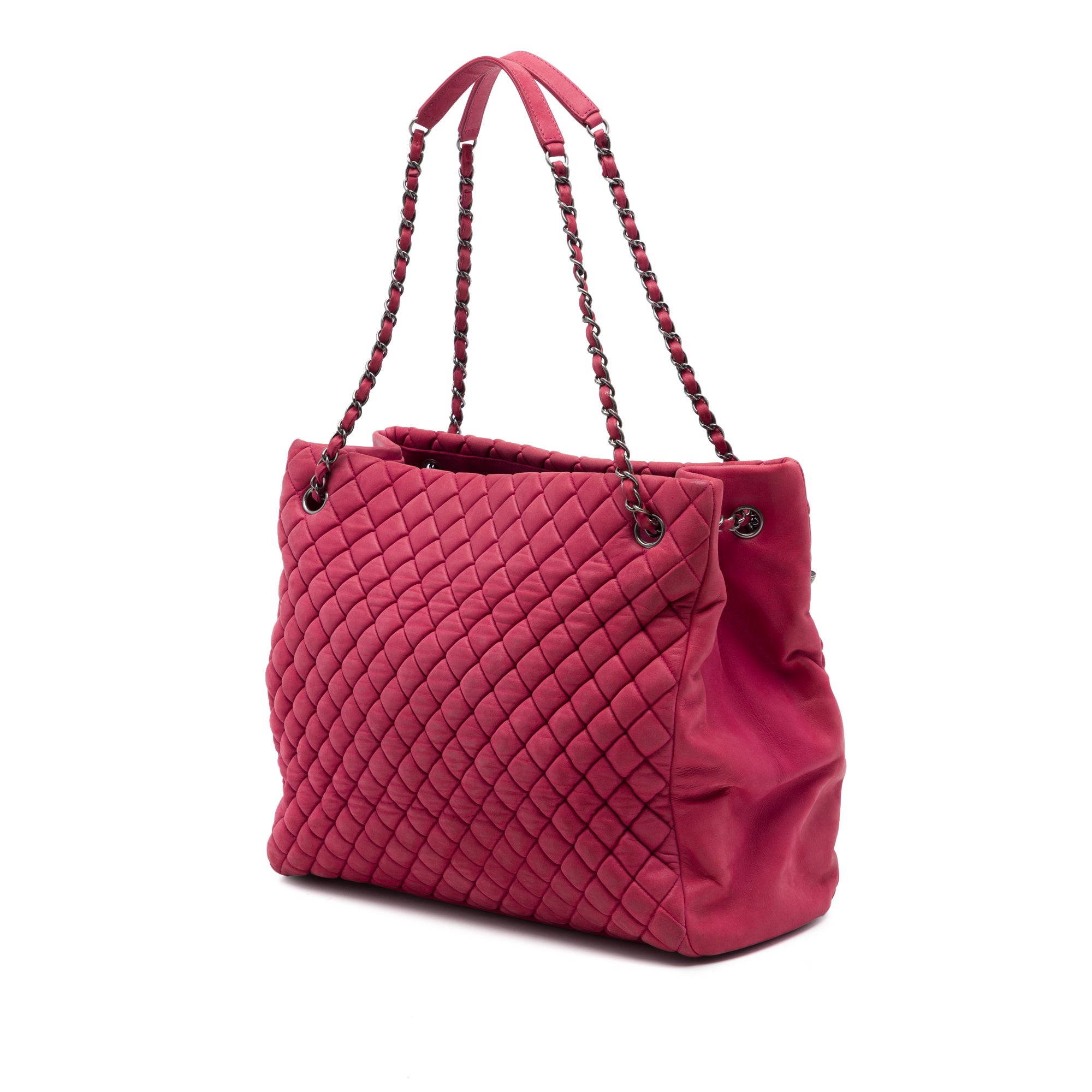 Chanel Large Quilted Iridescent Calfskin New Bubble Tote - image 2