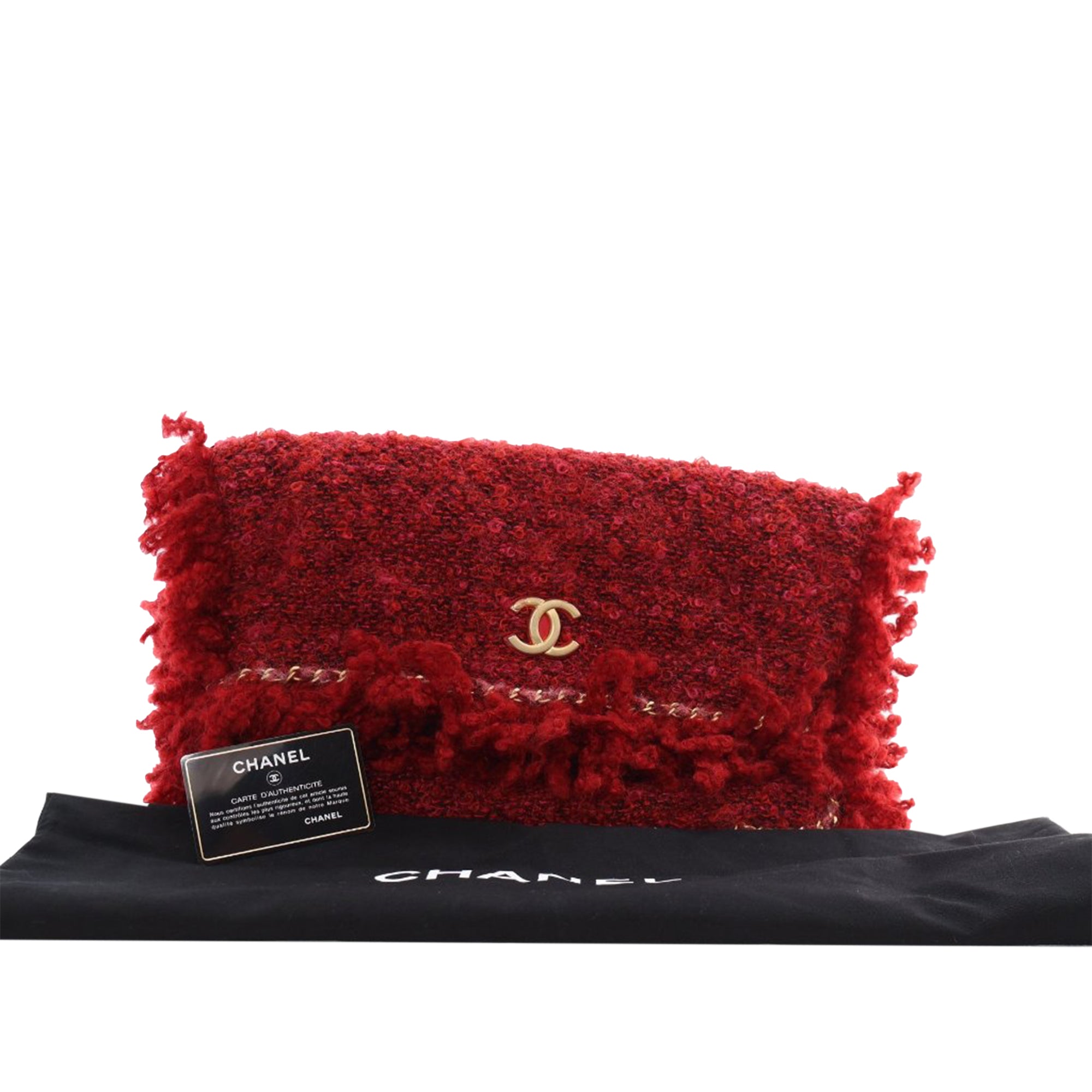 Chanel Tweed Fringe Paris Cosmopolite Clutch - image 10
