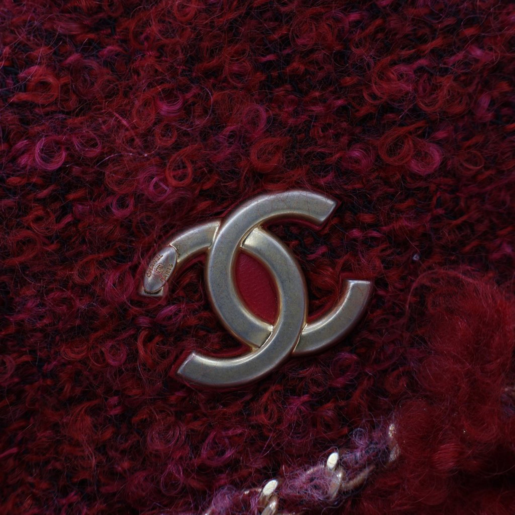 Chanel Tweed Fringe Paris Cosmopolite Clutch - image 8
