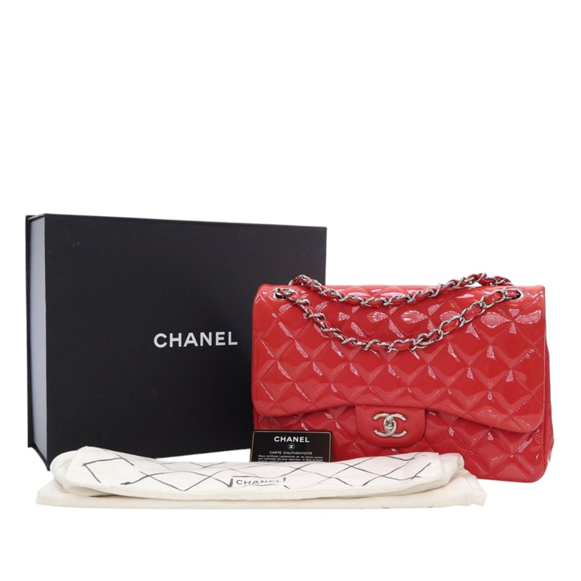 Chanel Jumbo Classic Patent Double Flap - image 15