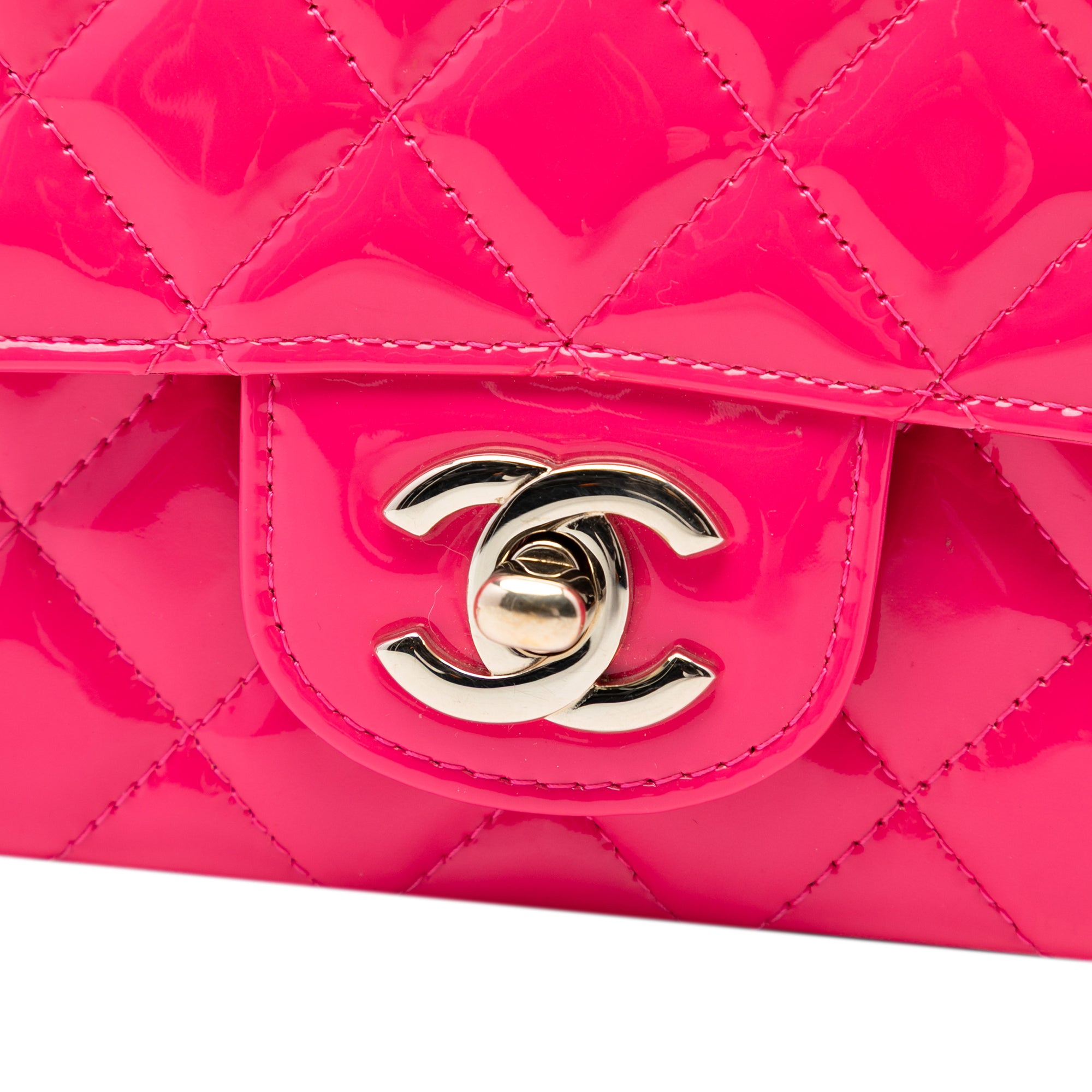 Chanel Mini Rectangular Classic Patent Single Flap - image 5