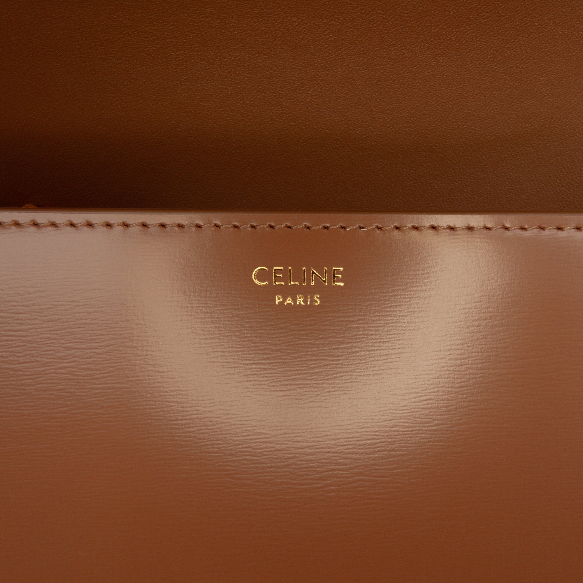 Celine Teen Shiny Calfskin Triomphe Crossbody - image 5