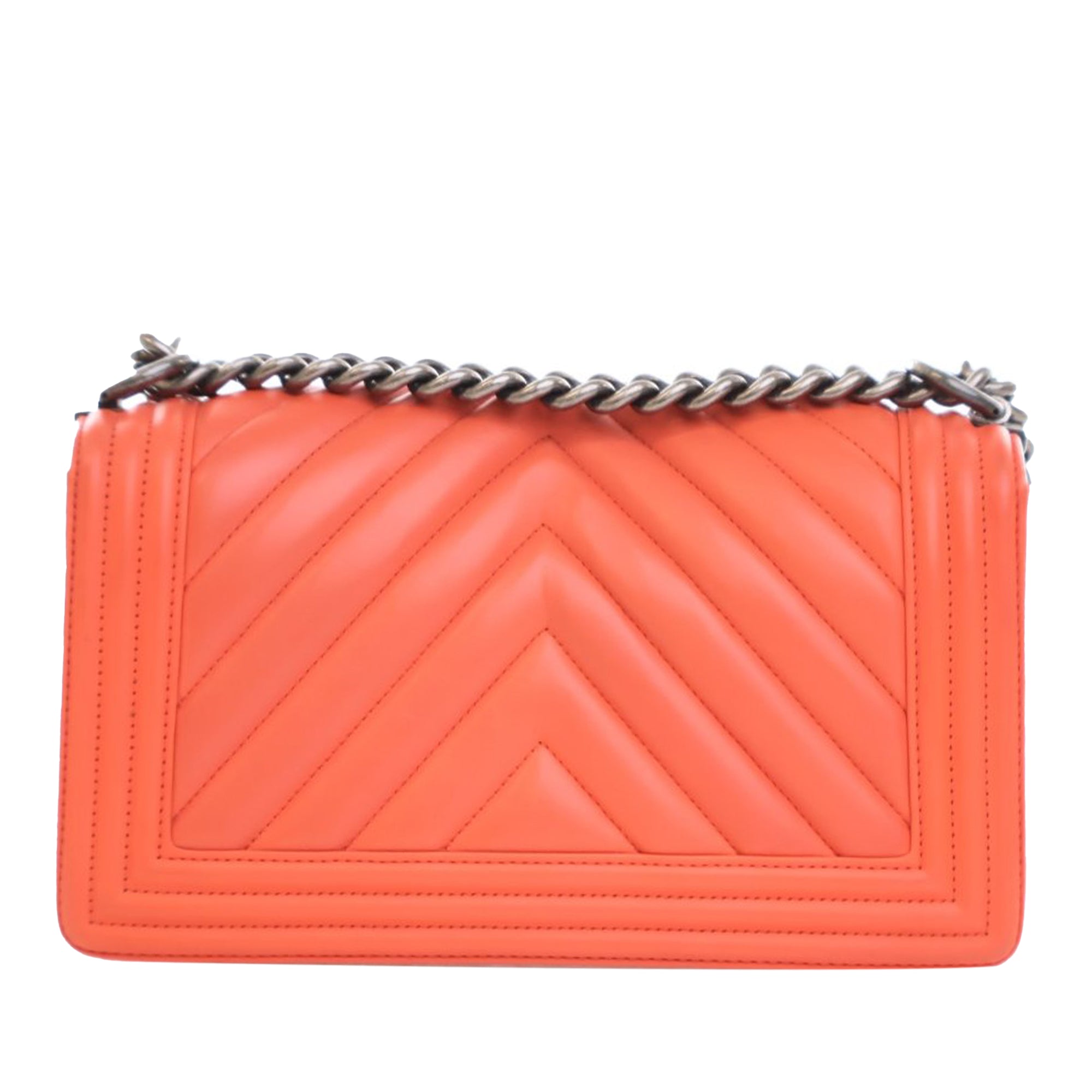 Chanel Old Medium Chevron Lambskin Boy Flap - image 3