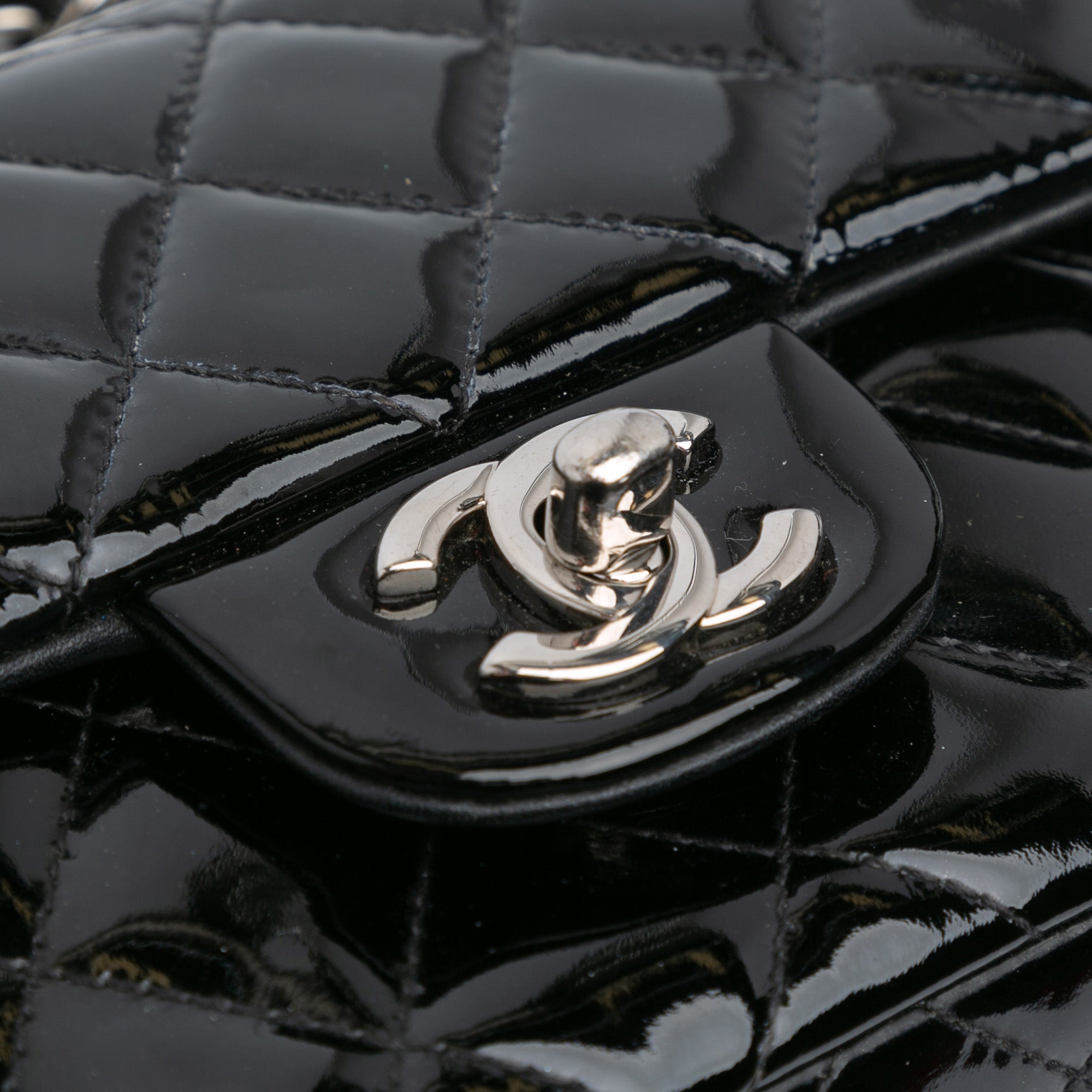 Chanel Mini Rectangular Classic Patent Single Flap - image 8