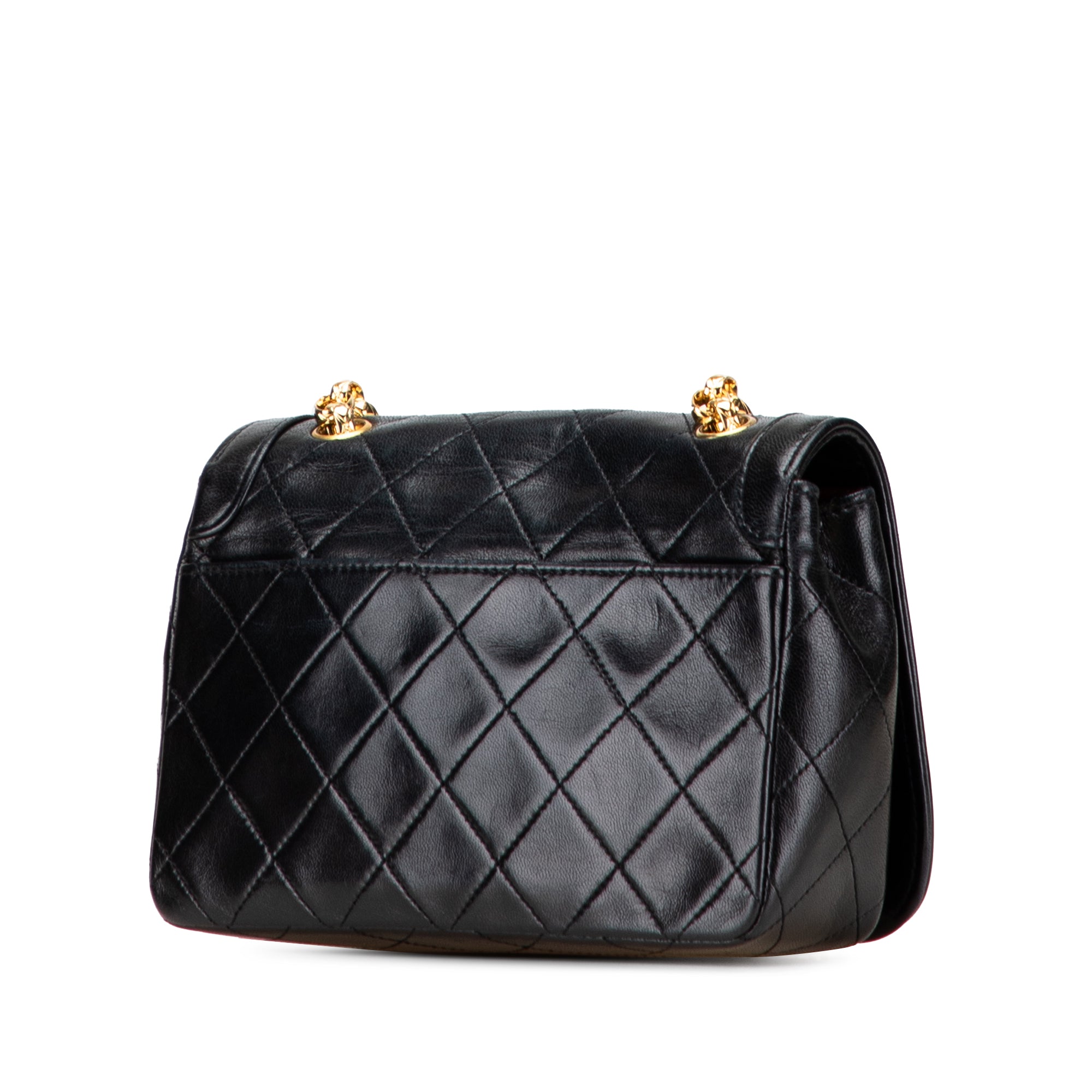 Chanel CC Quilted Lambskin Bijoux Chain Curved Full Flap - image 2