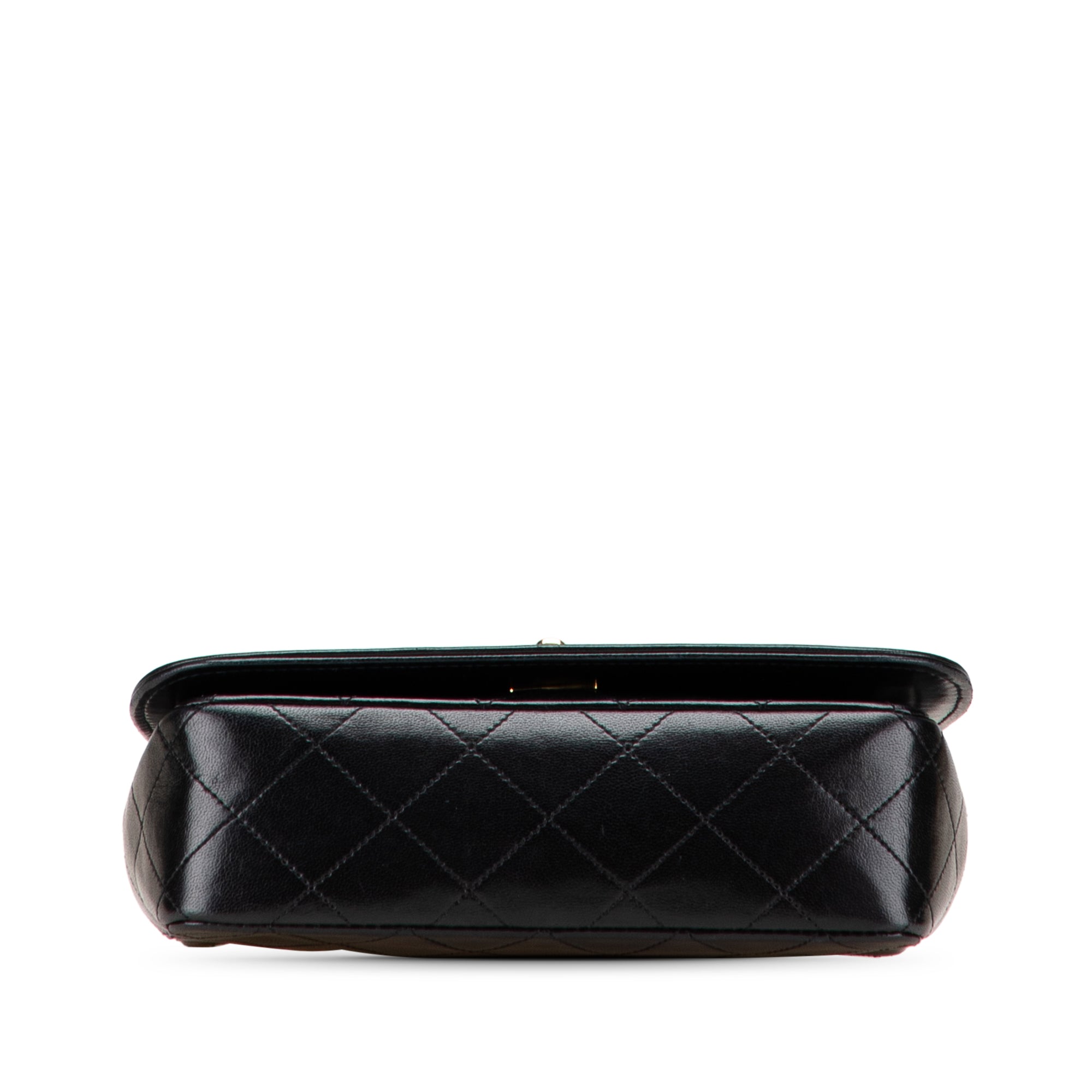 Chanel CC Quilted Lambskin Bijoux Chain Curved Full Flap - image 3