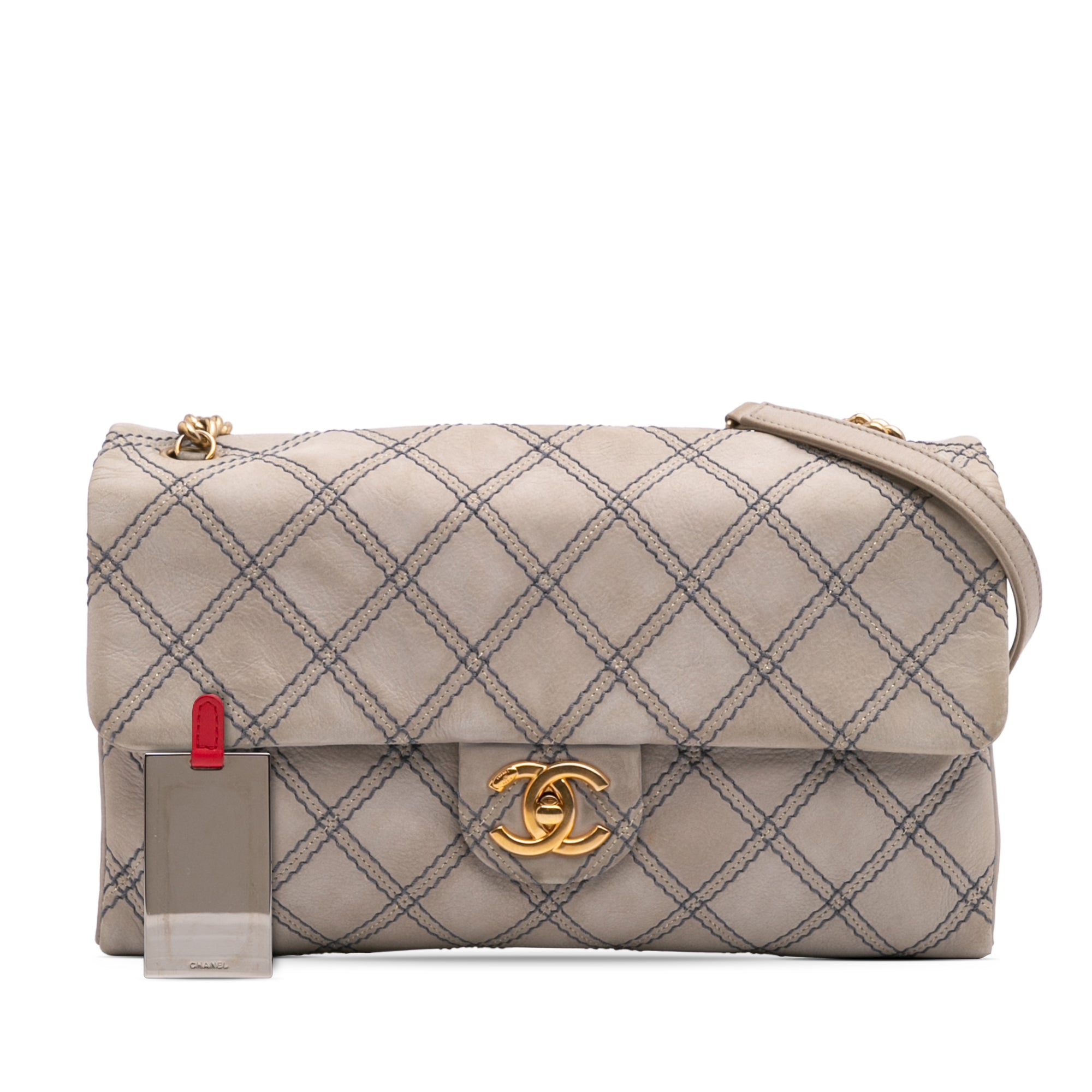 Chanel Jumbo Quilted Calfskin Triple Stitched Flap - image 12