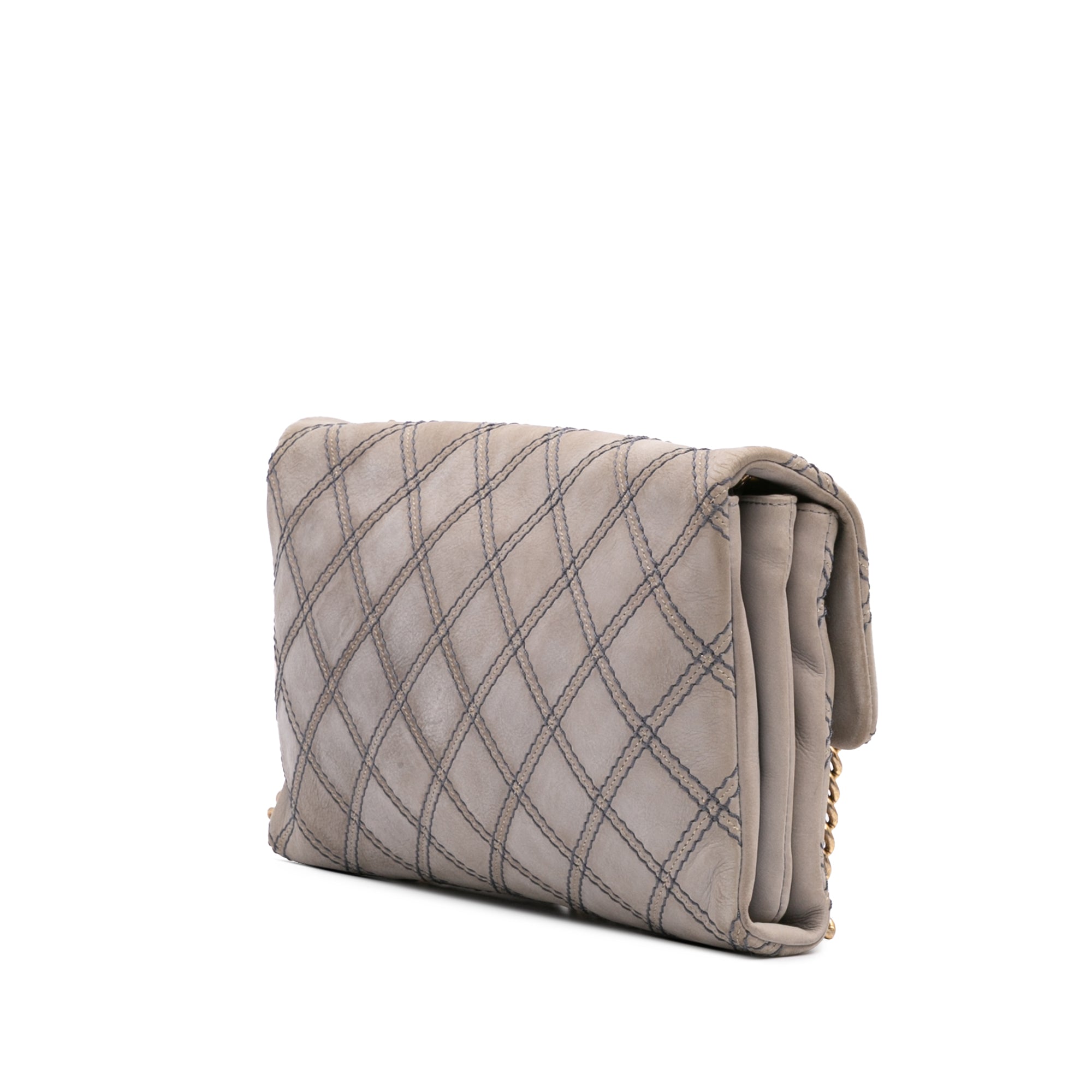 Chanel Jumbo Quilted Calfskin Triple Stitched Flap - image 2