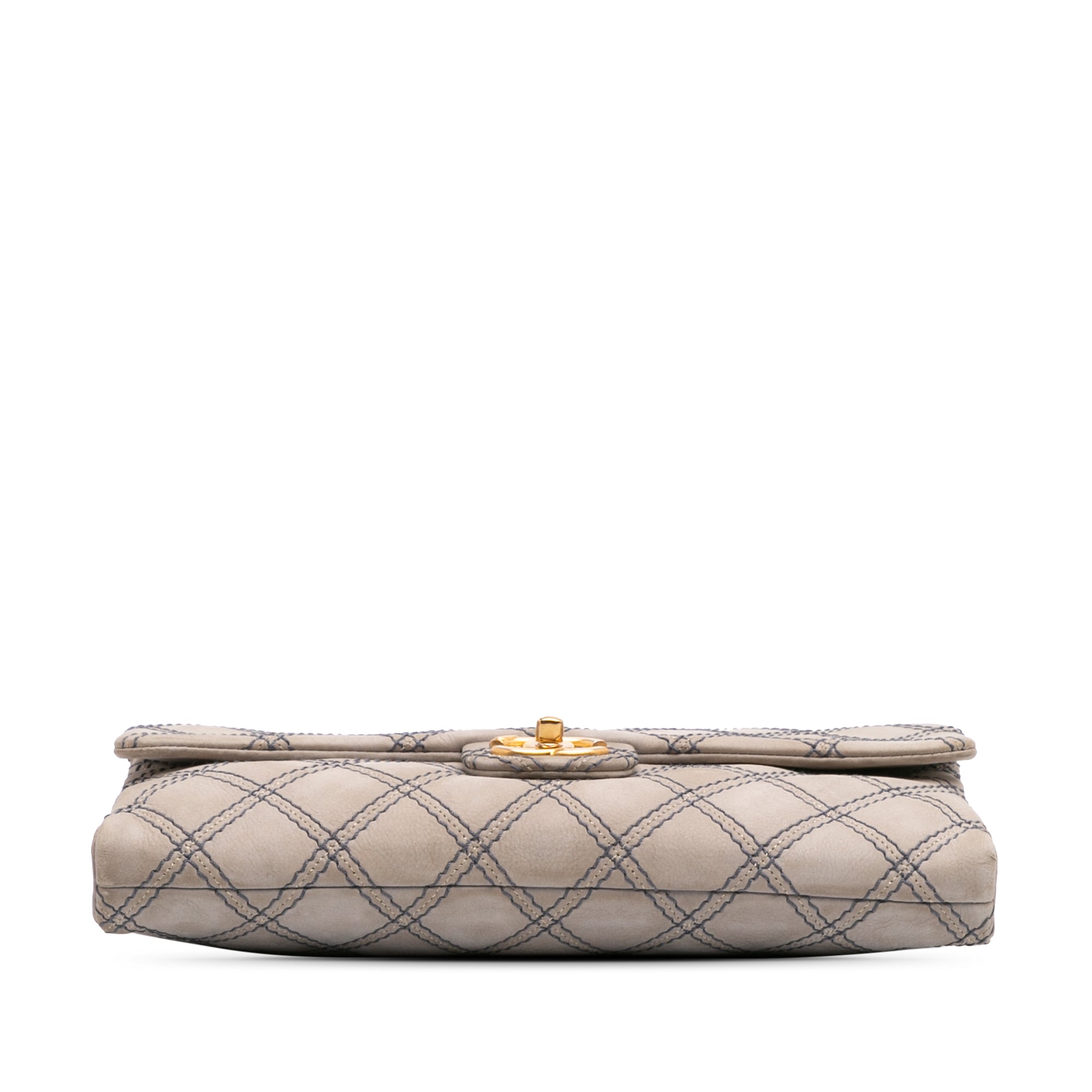 Chanel Jumbo Quilted Calfskin Triple Stitched Flap - image 3
