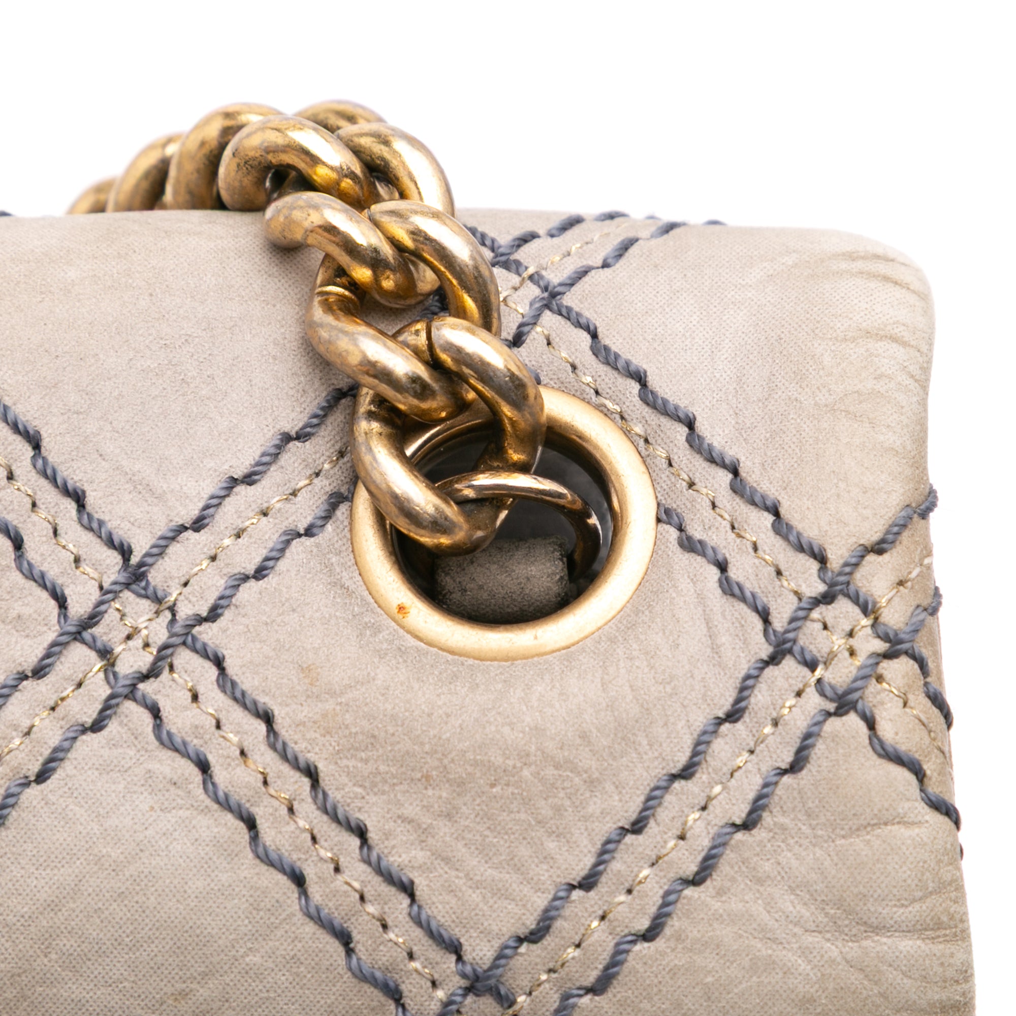 Chanel Jumbo Quilted Calfskin Triple Stitched Flap - image 8