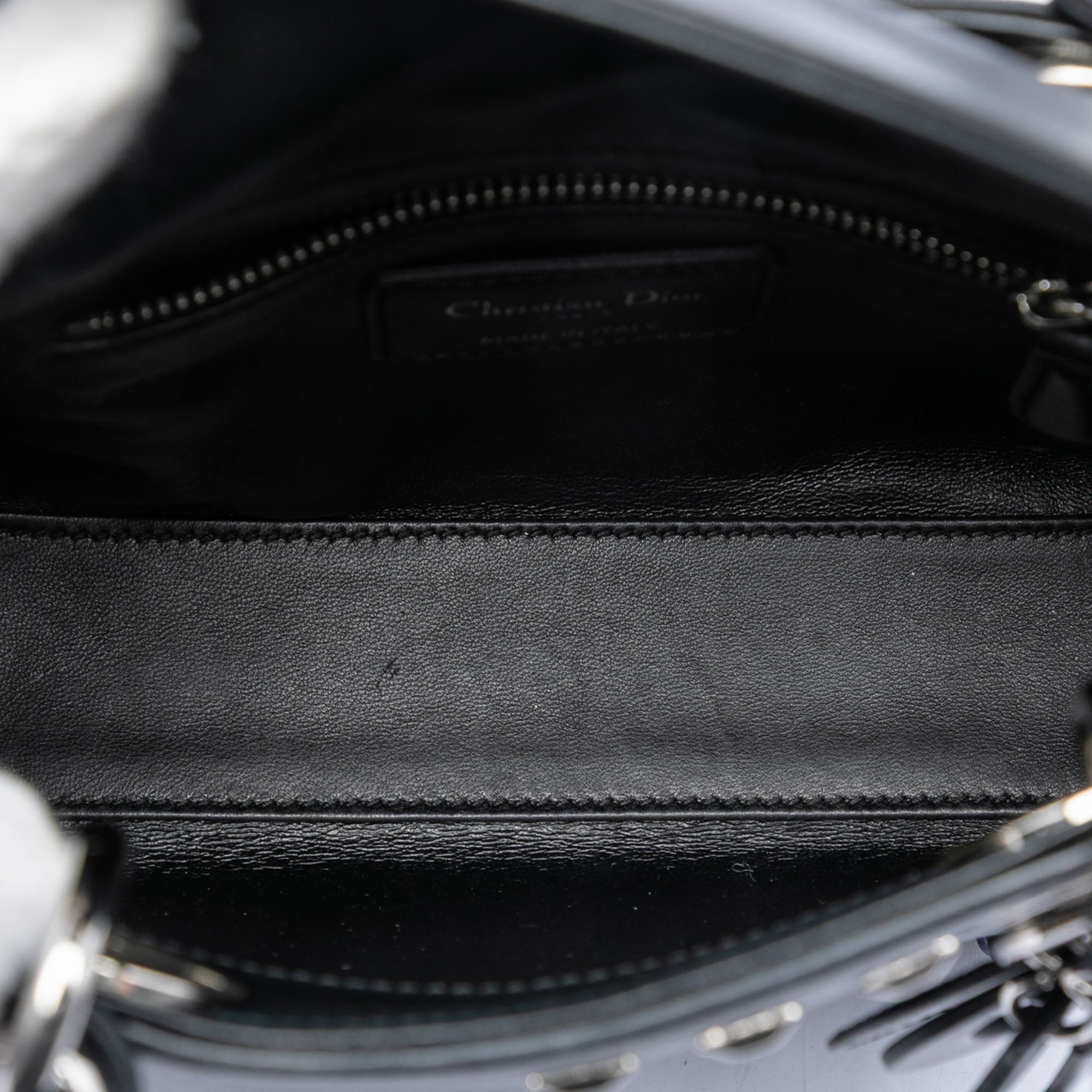 Dior Mini Lambskin Studded Crystal Pearl Lady Dior - image 4