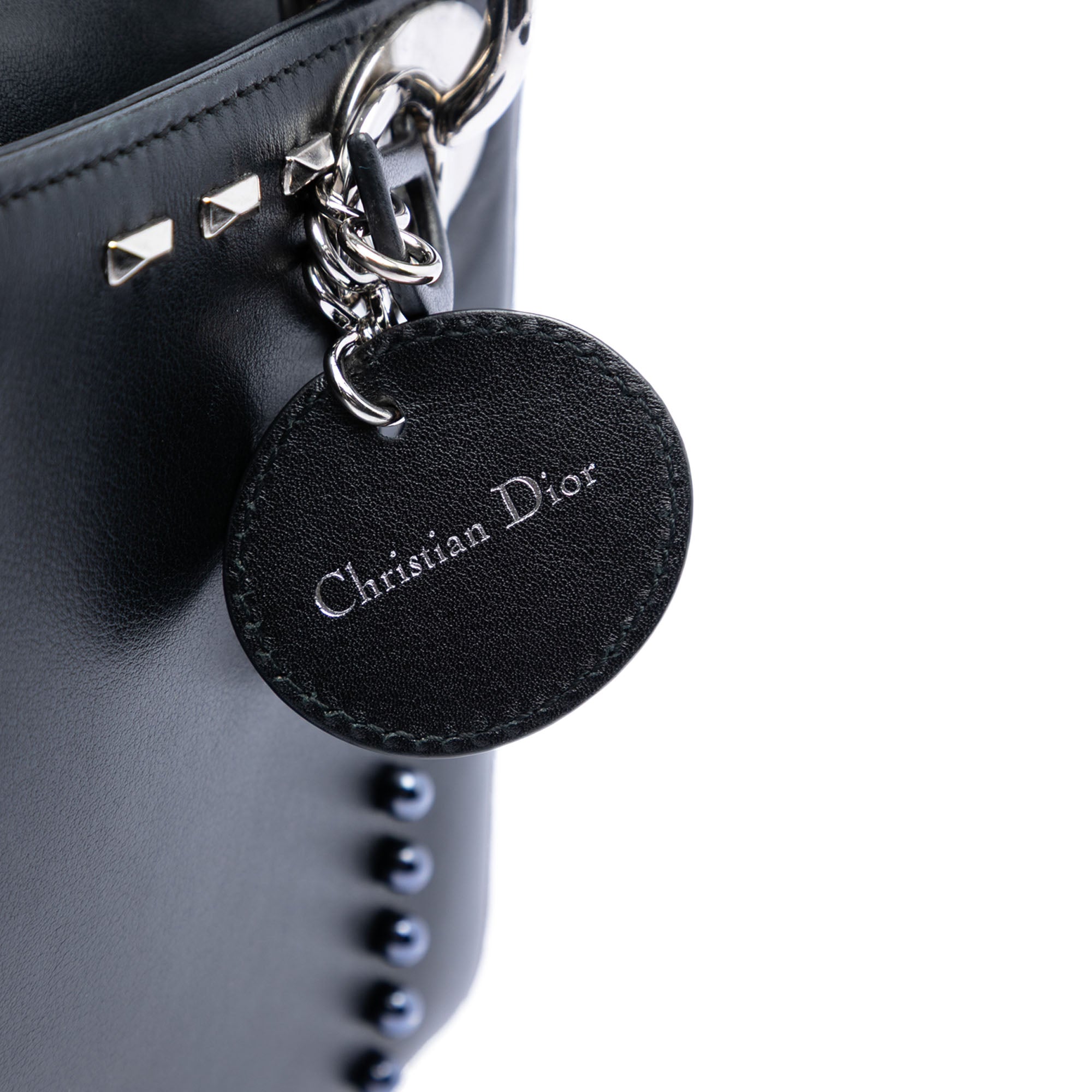 Dior Mini Lambskin Studded Crystal Pearl Lady Dior - image 5