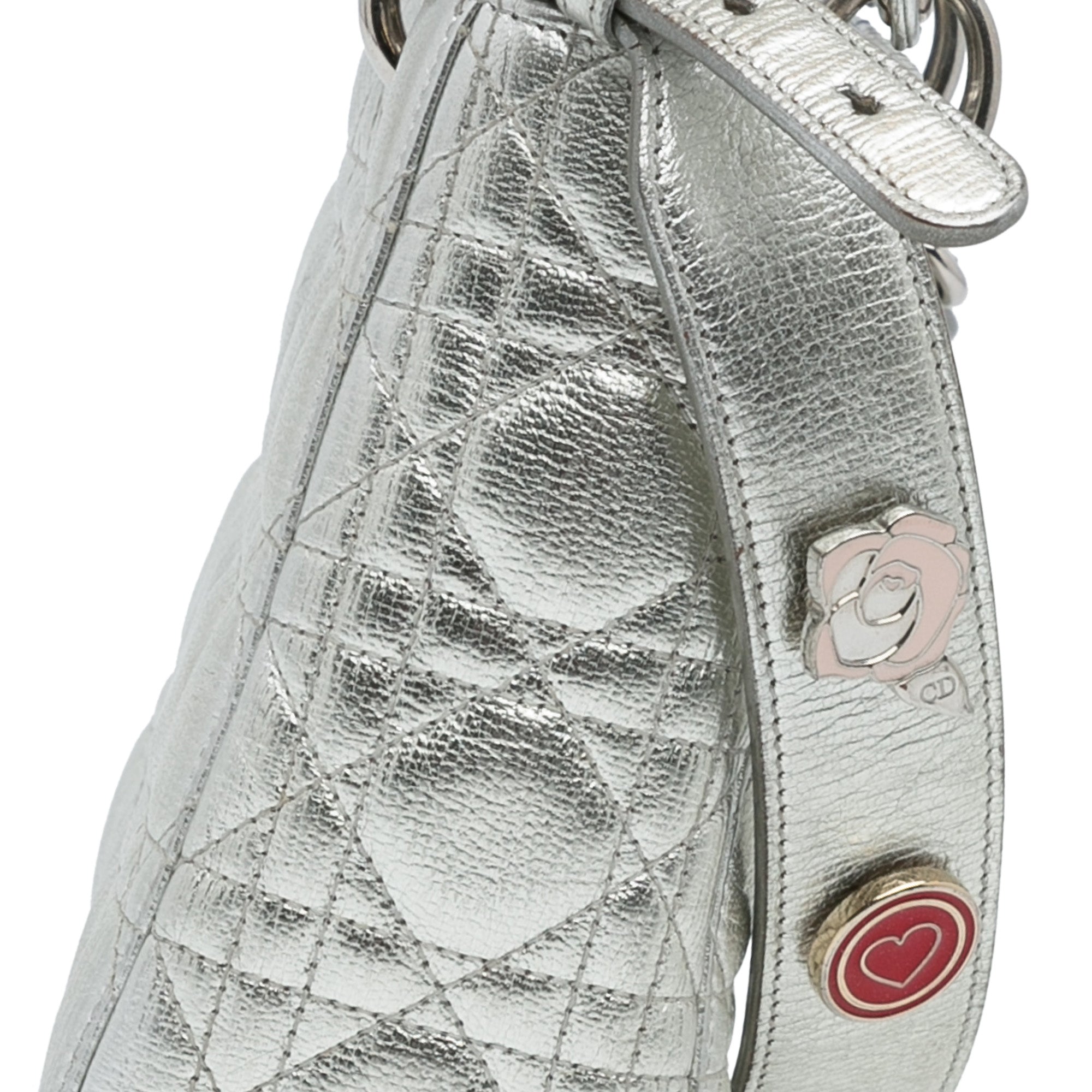 Dior Small Metallic Grained Calfskin Cannage My ABCDior Lady Dior - image 10