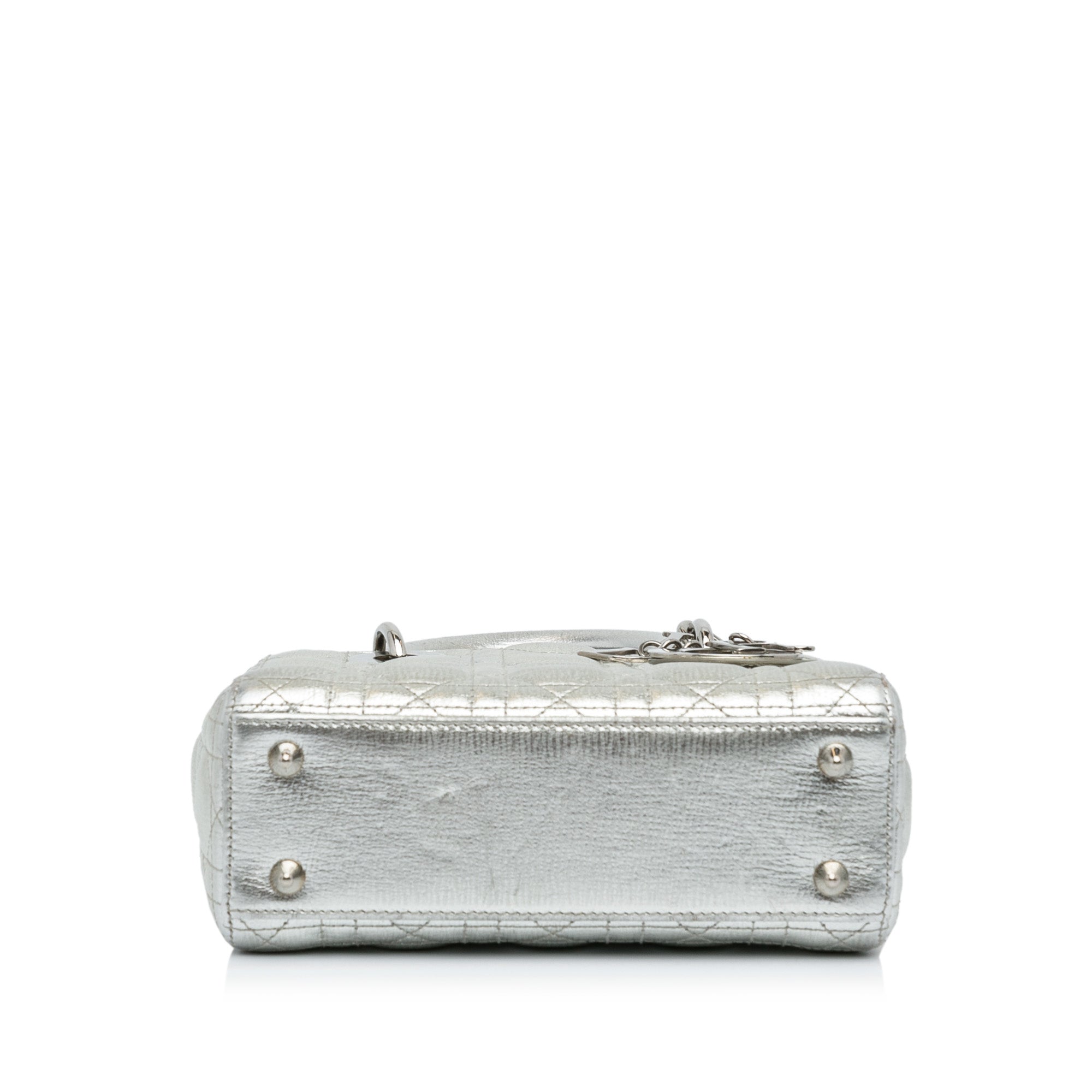 Dior Small Metallic Grained Calfskin Cannage My ABCDior Lady Dior - image 4
