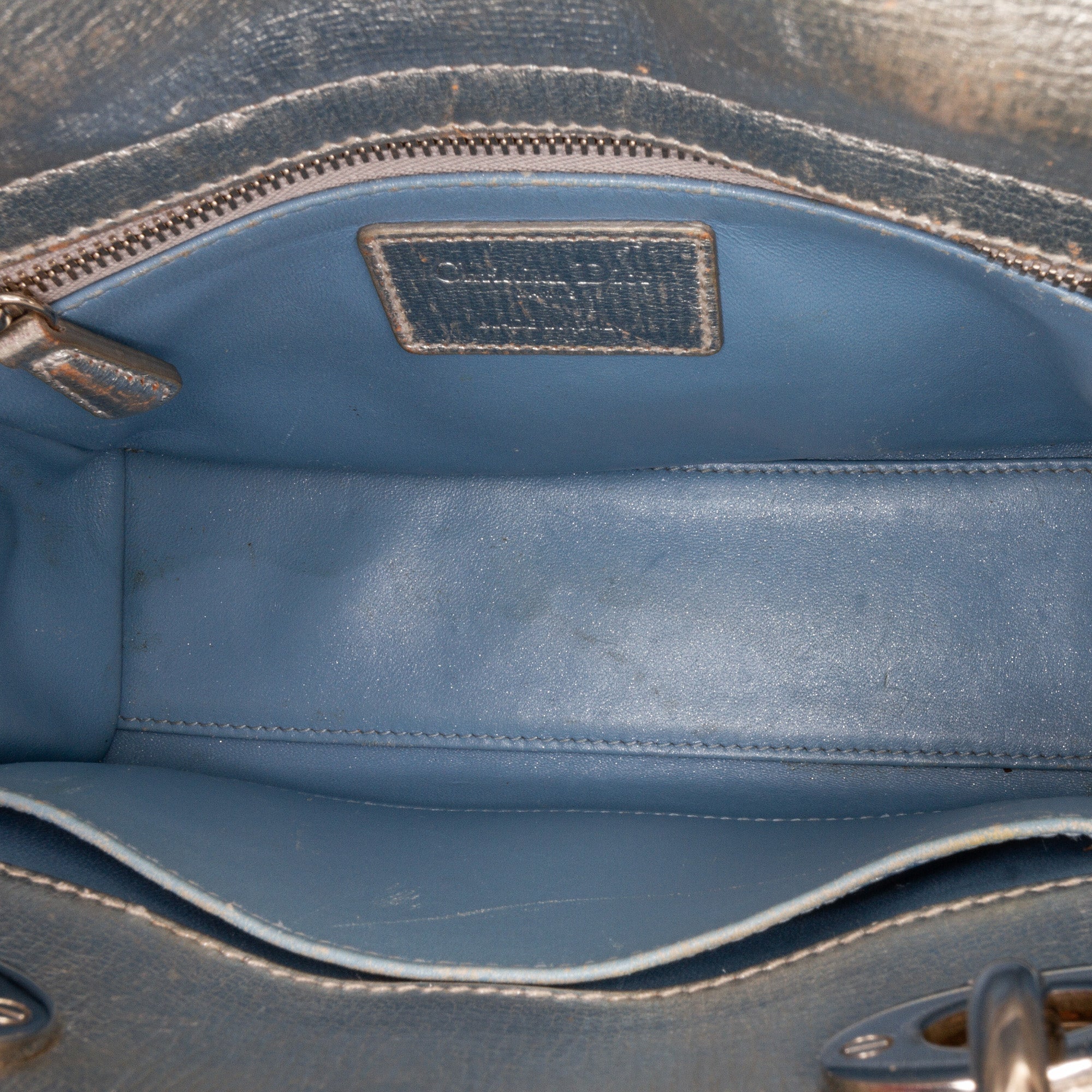 Dior Small Metallic Grained Calfskin Cannage My ABCDior Lady Dior - image 5