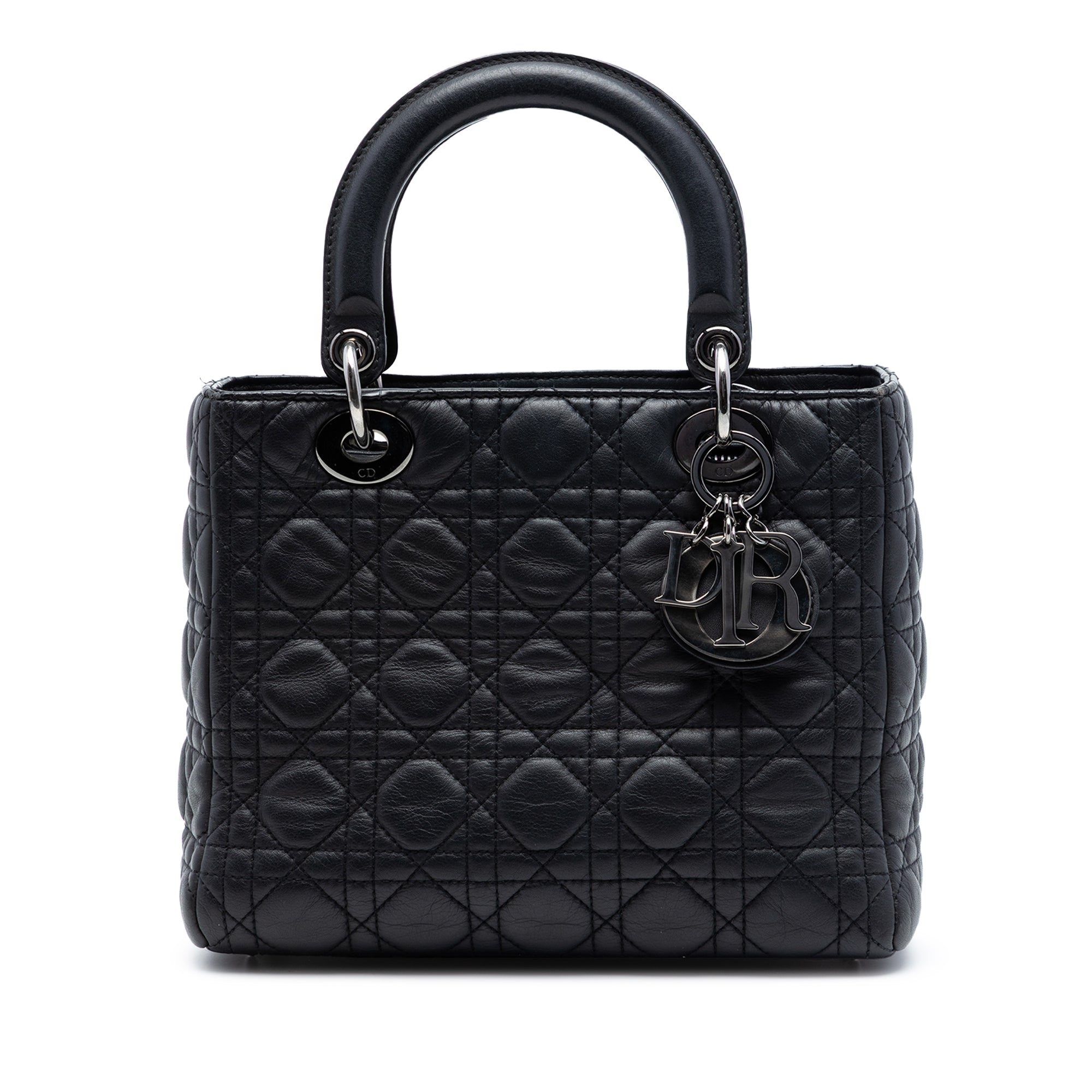 Dior Medium Lambskin Cannage Lady Dior - image 1