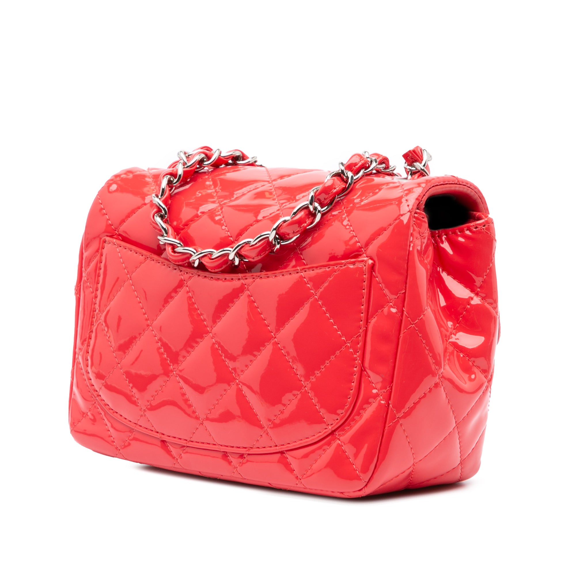 Chanel Mini Square Classic Patent Single Flap - image 2