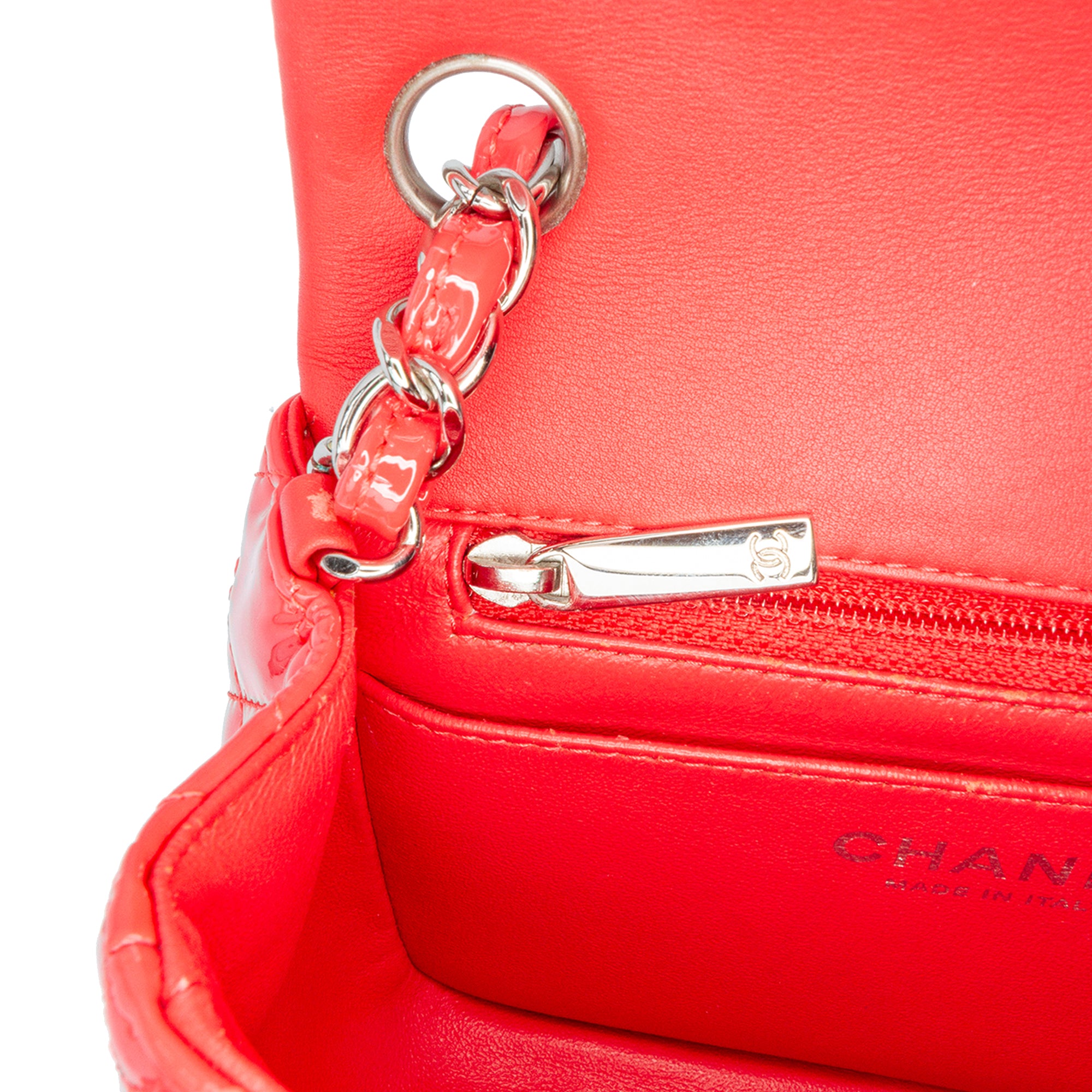 Chanel Mini Square Classic Patent Single Flap - image 6