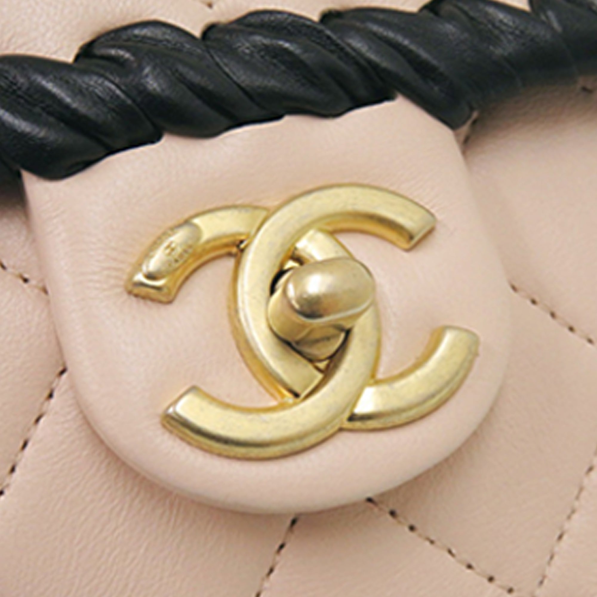 Chanel Mini CC Quilted Bicolor Calfskin Braided My Own Frame Flap - image 10