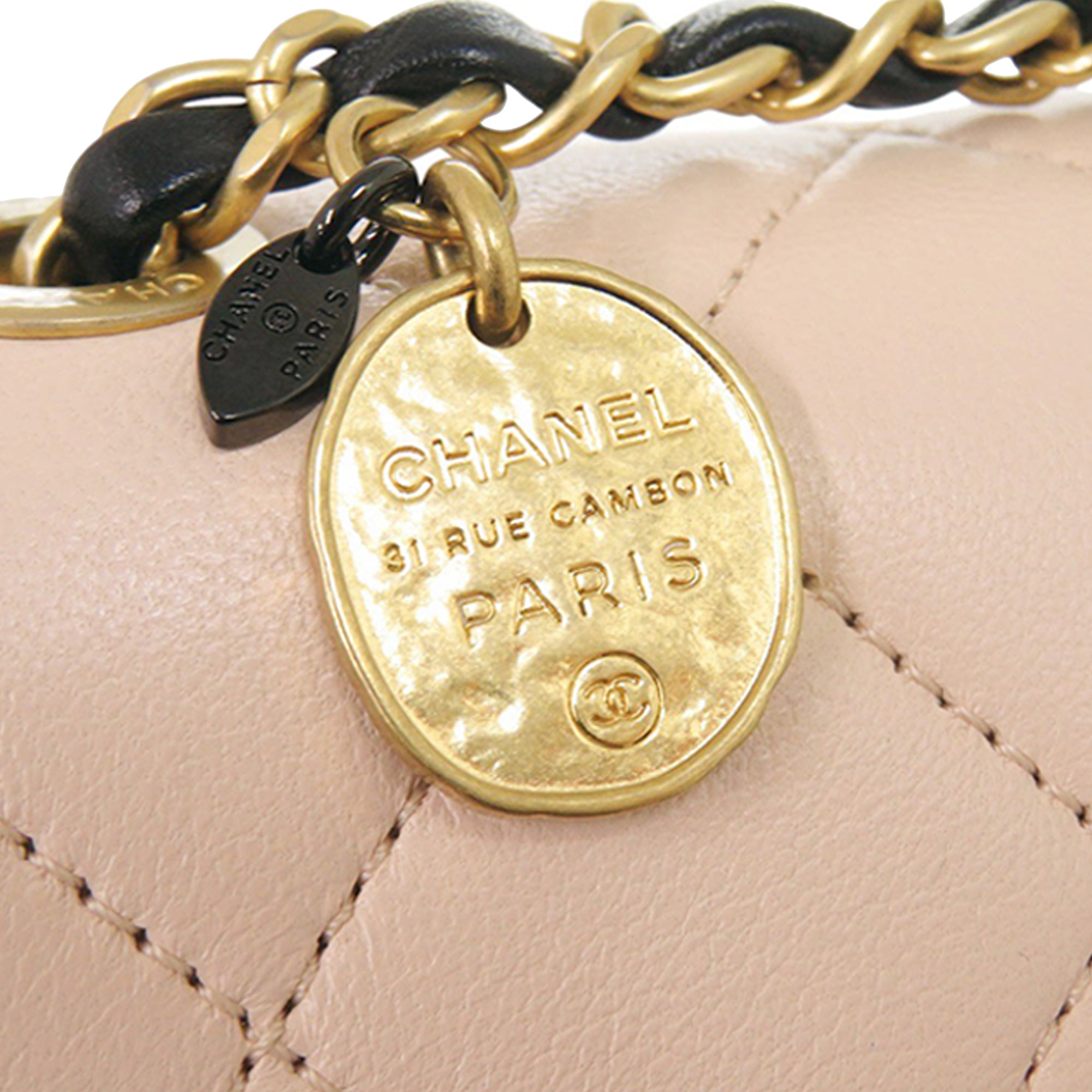 Chanel Mini CC Quilted Bicolor Calfskin Braided My Own Frame Flap - image 11
