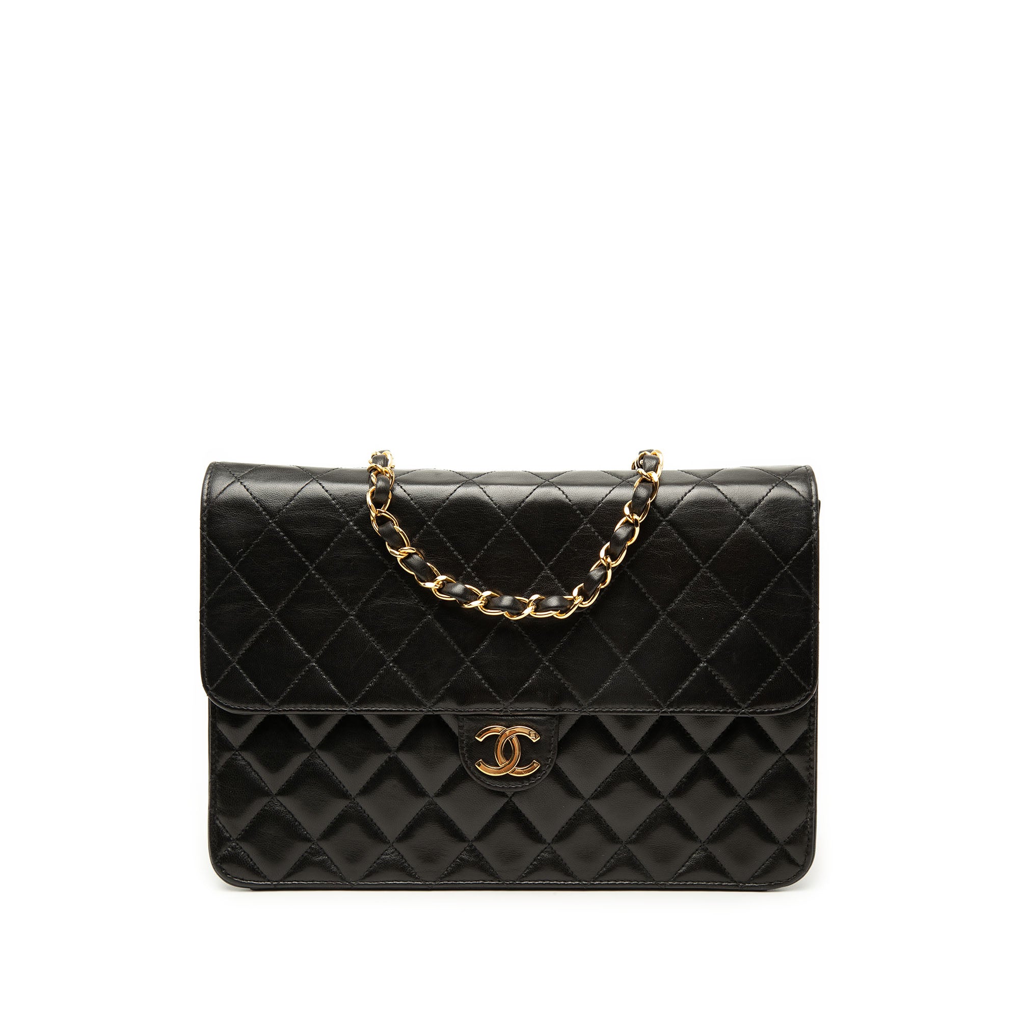 Chanel Medium CC Quilted Lambskin Single Flap - image 1