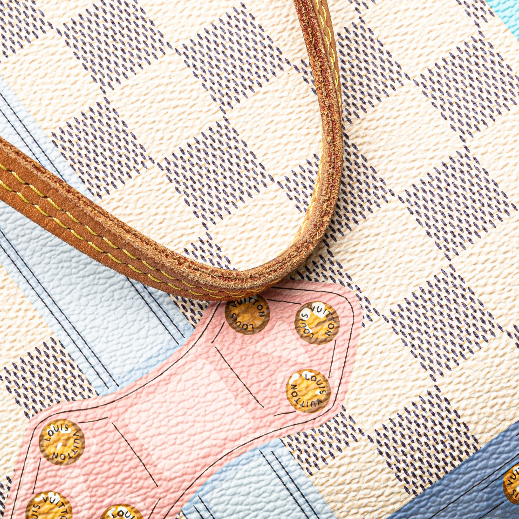 Louis Vuitton Damier Azur Summer Trunks Neverfull MM - image 13