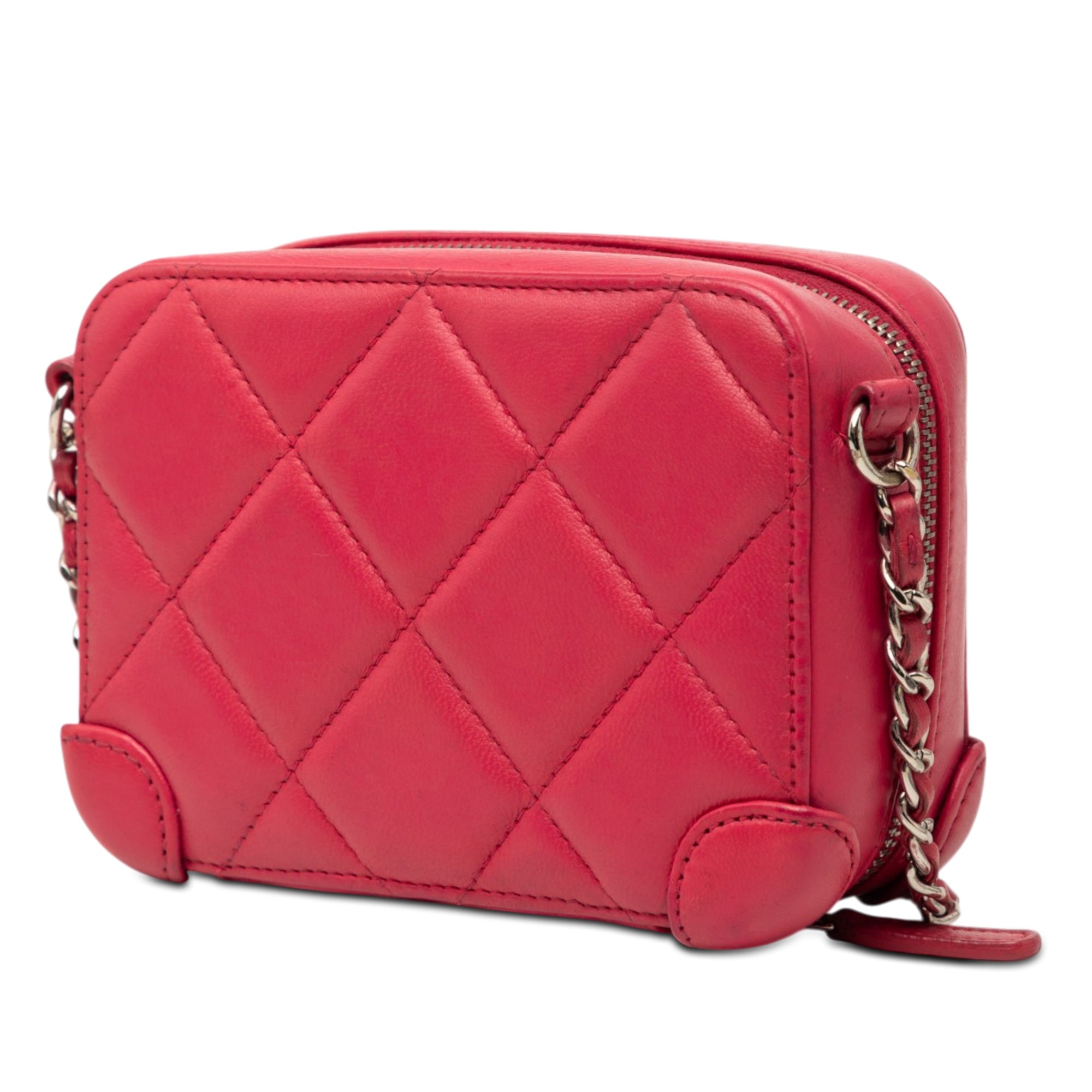 Chanel Mini Quilted Lambskin Covered CC Camera Bag - image 2