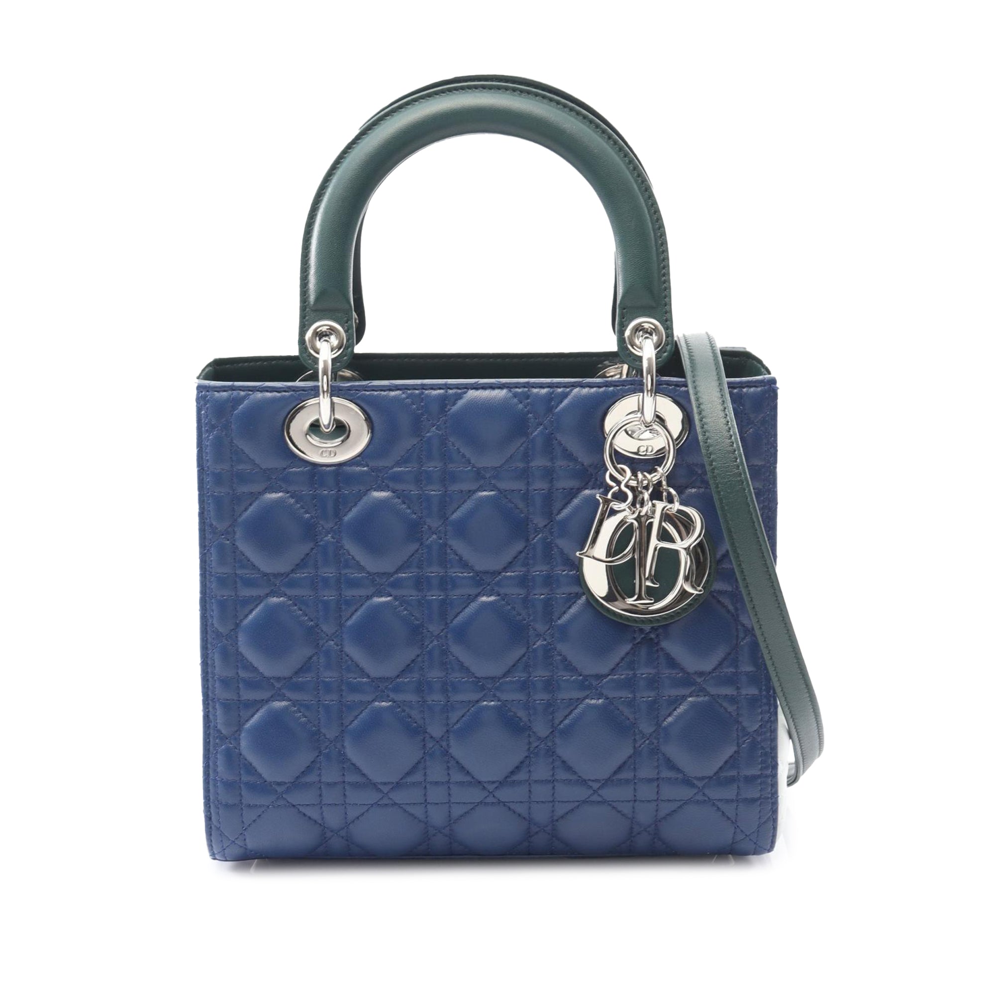 Dior Medium Lambskin Cannage Lady Dior - image 1