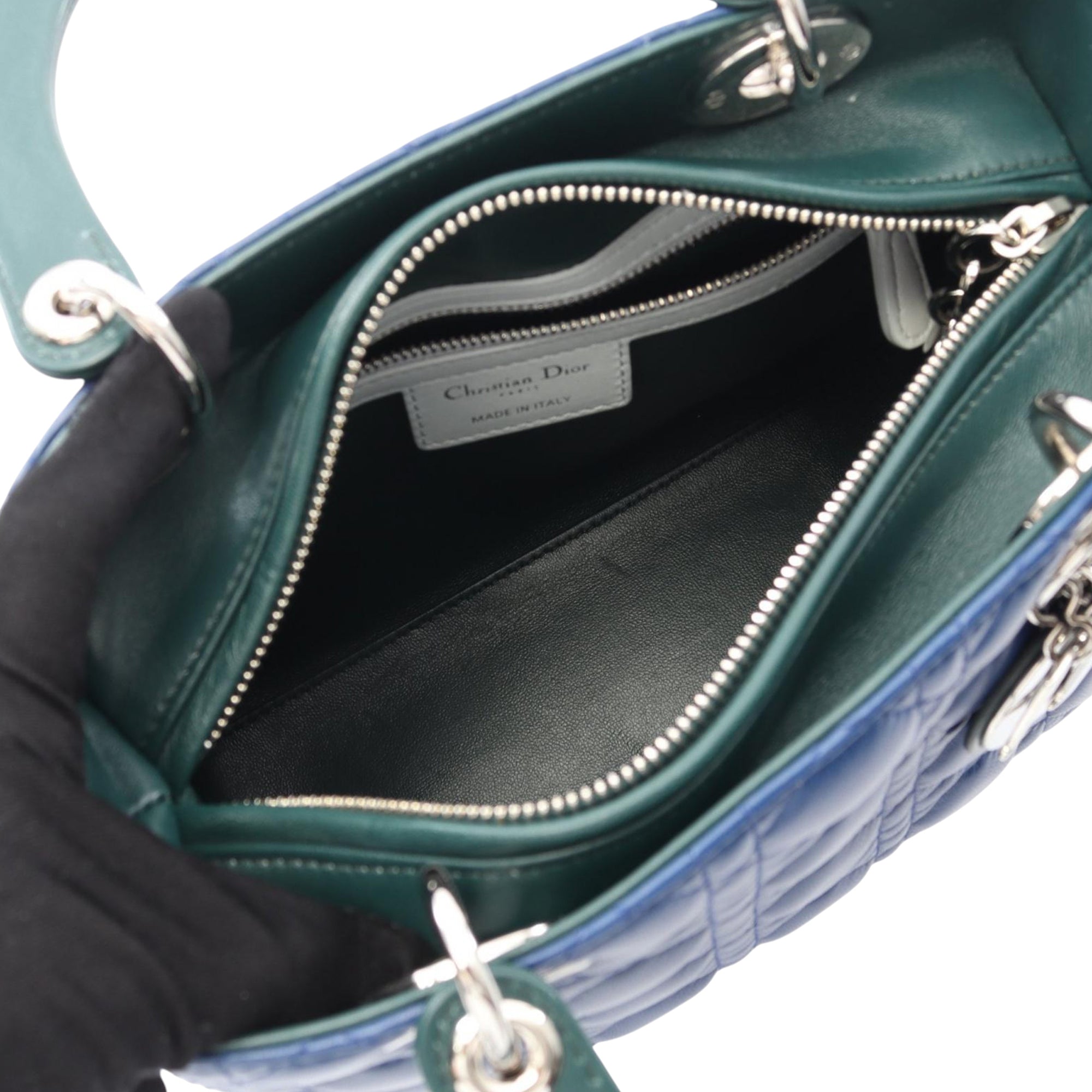 Dior Medium Lambskin Cannage Lady Dior - image 3