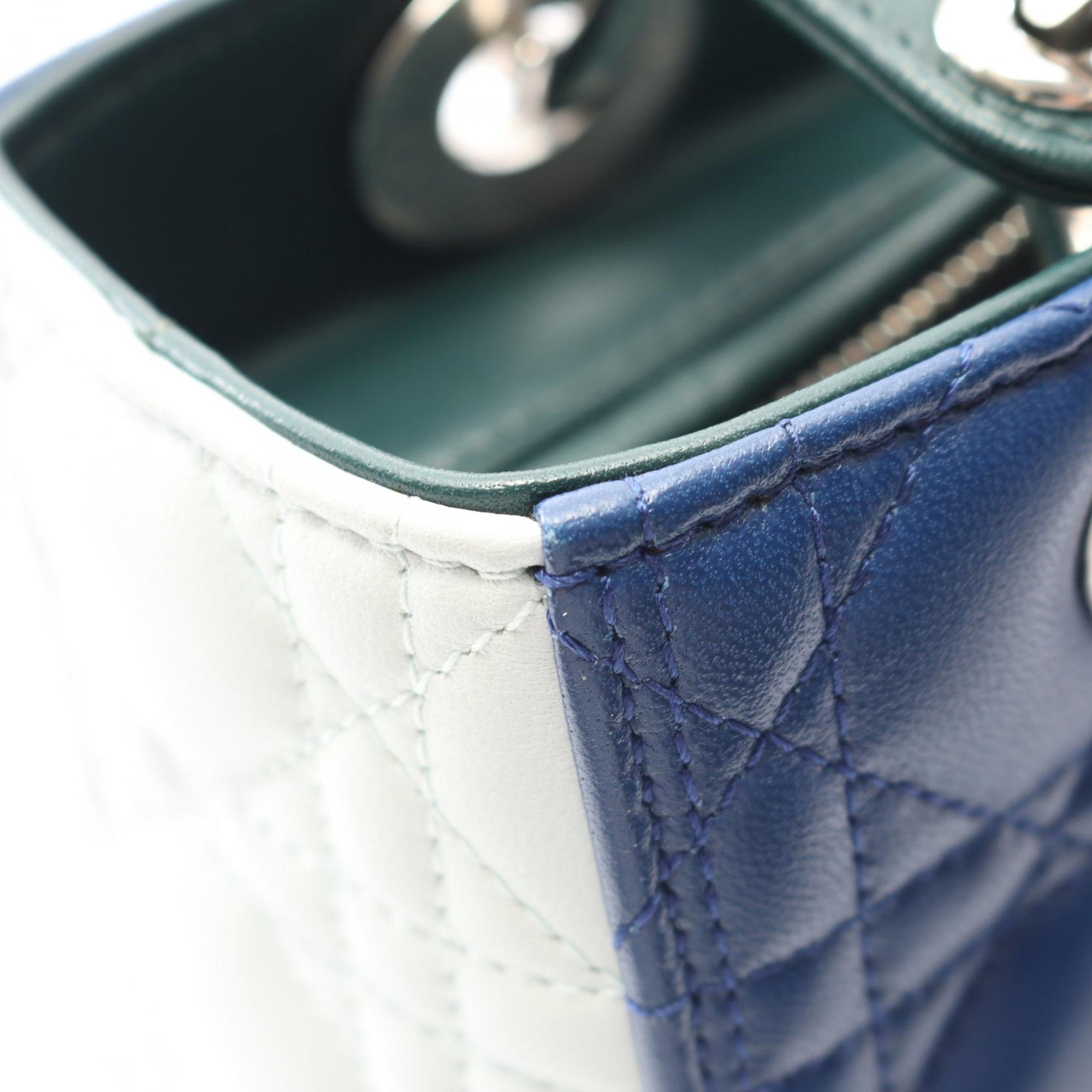 Dior Medium Lambskin Cannage Lady Dior - image 7