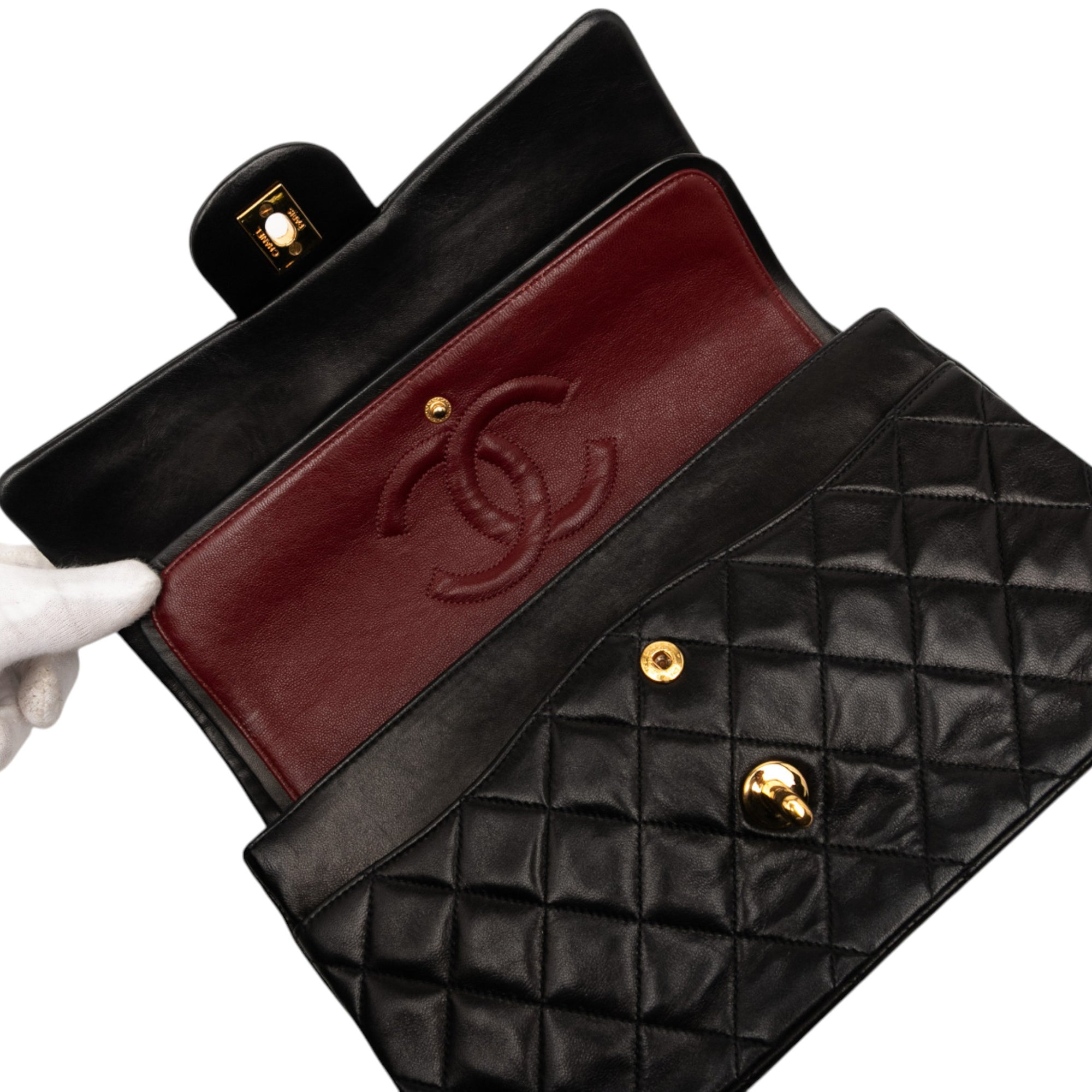 Chanel Medium Classic Lambskin Double Flap - image 7