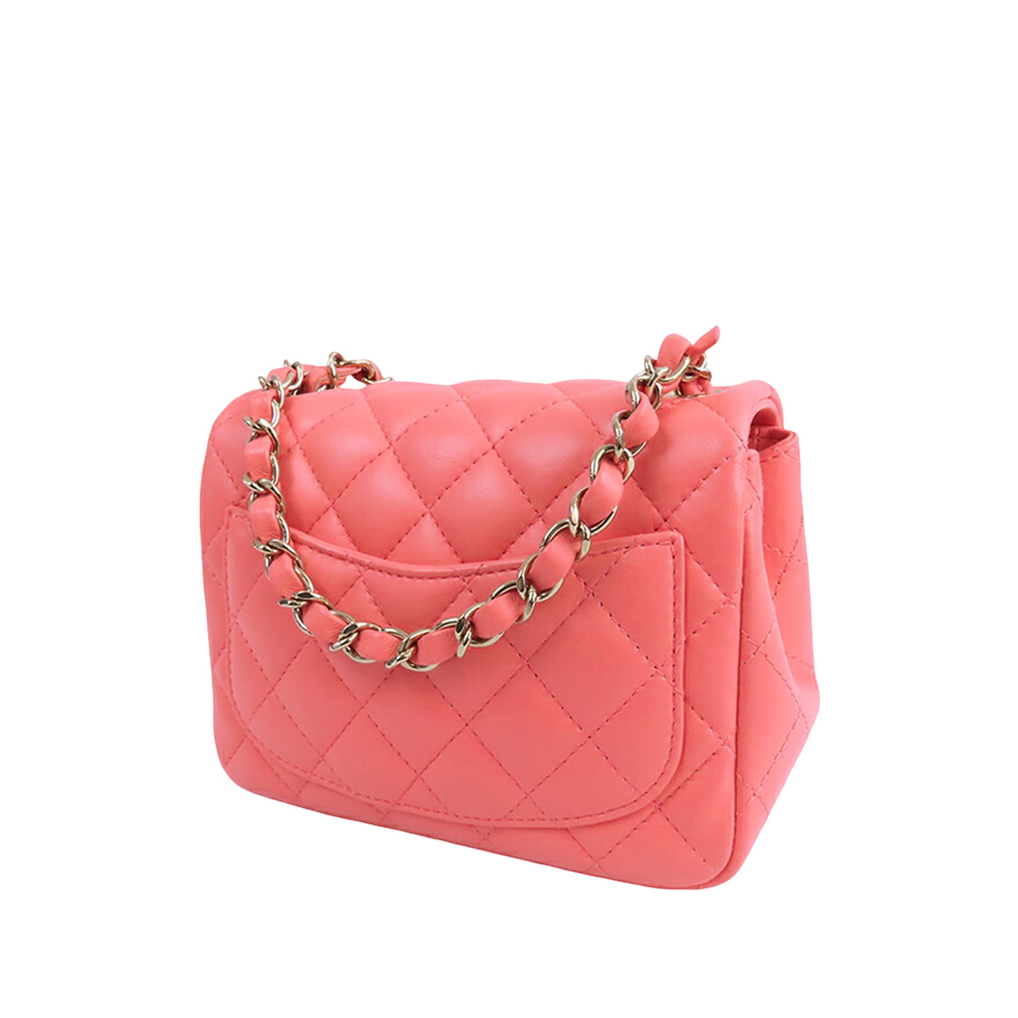 Chanel Mini Square Classic Lambskin Single Flap - image 2