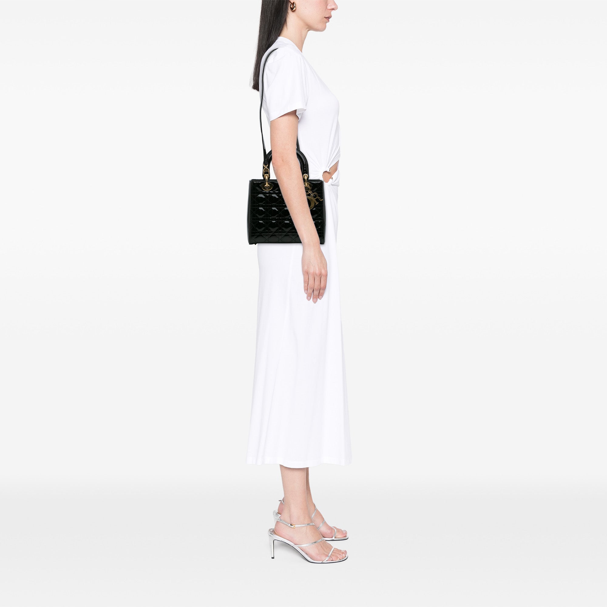Dior Medium Patent Cannage Lady Dior - image 11