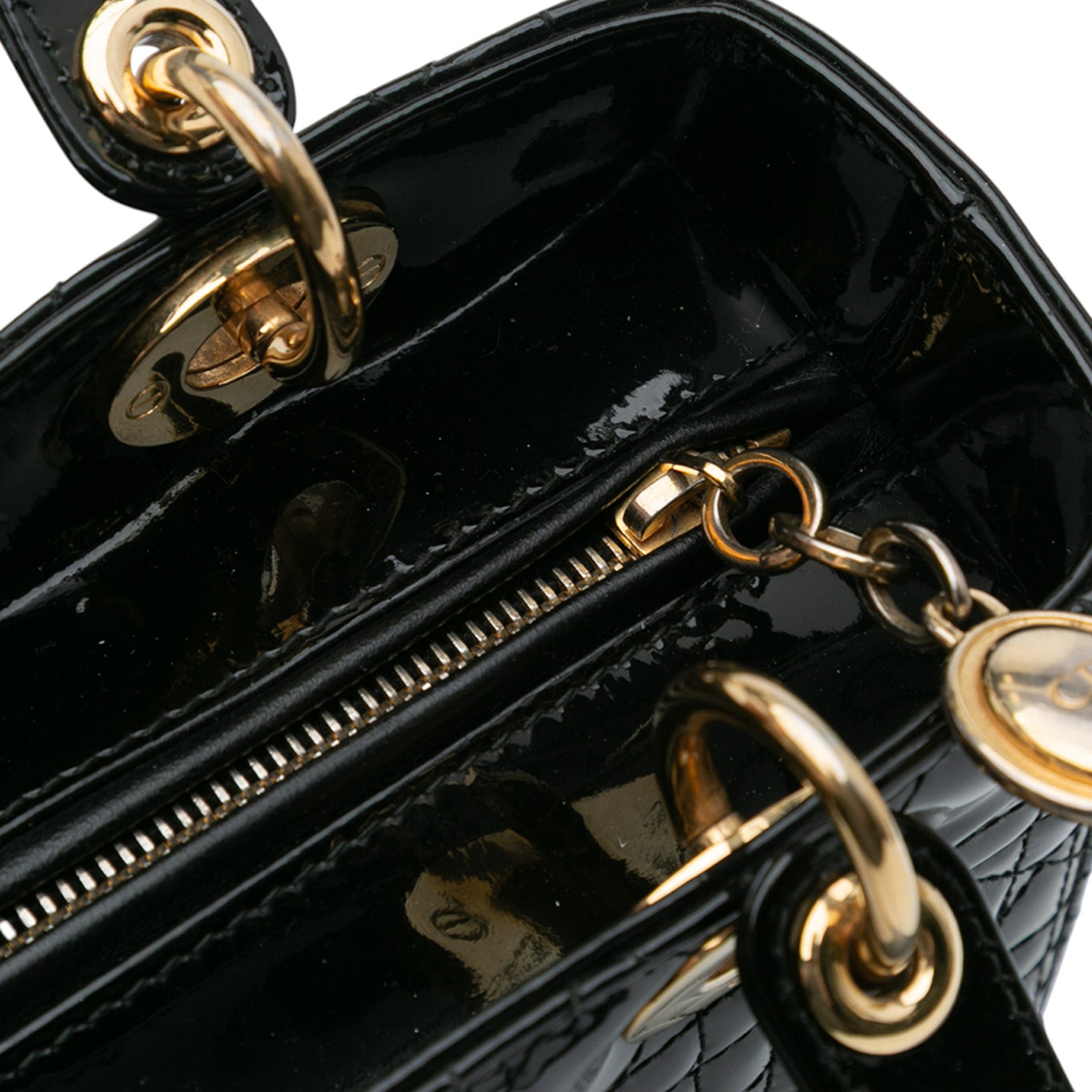 Dior Medium Patent Cannage Lady Dior - image 7