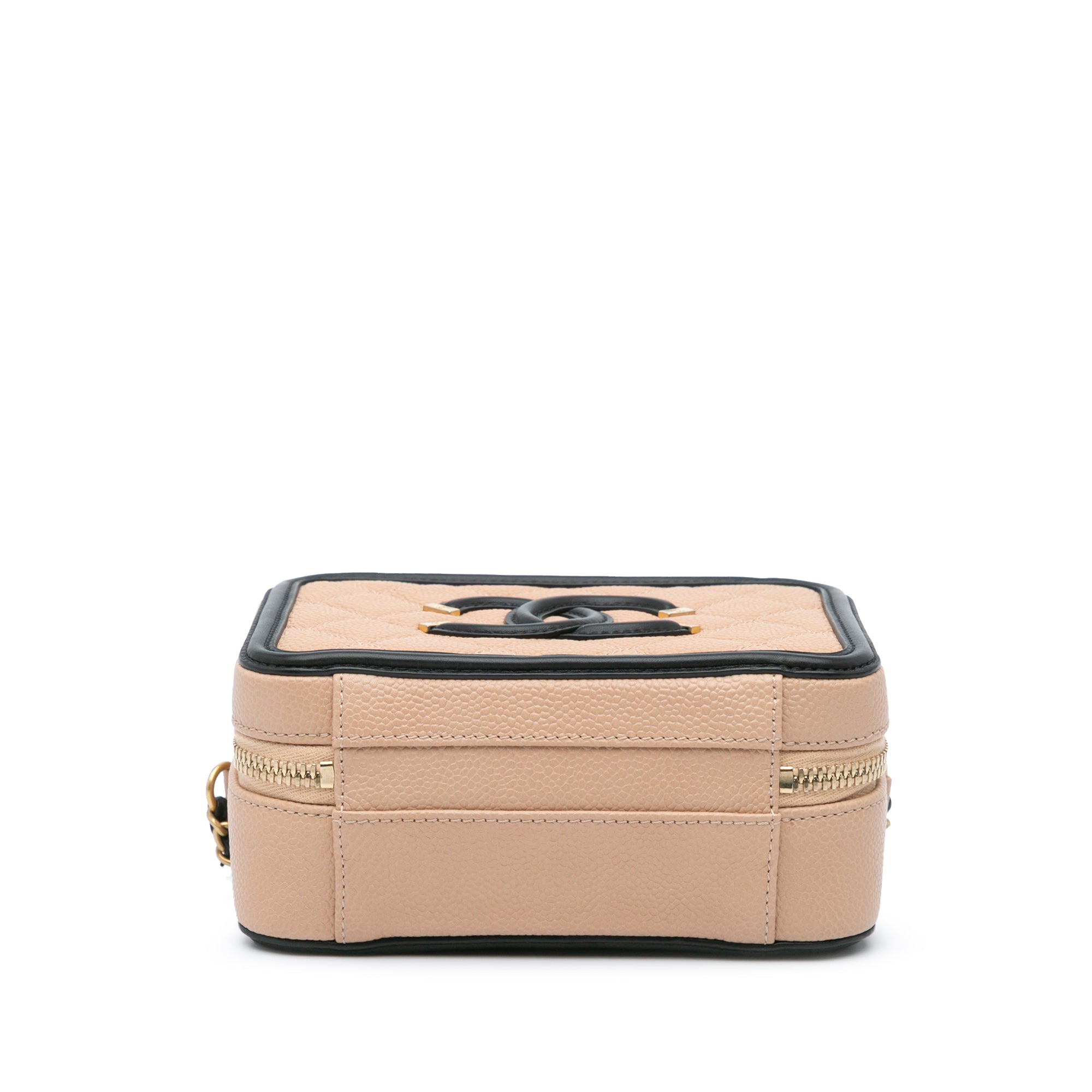Chanel Small Bicolor Caviar CC Filigree Vanity Case - image 3