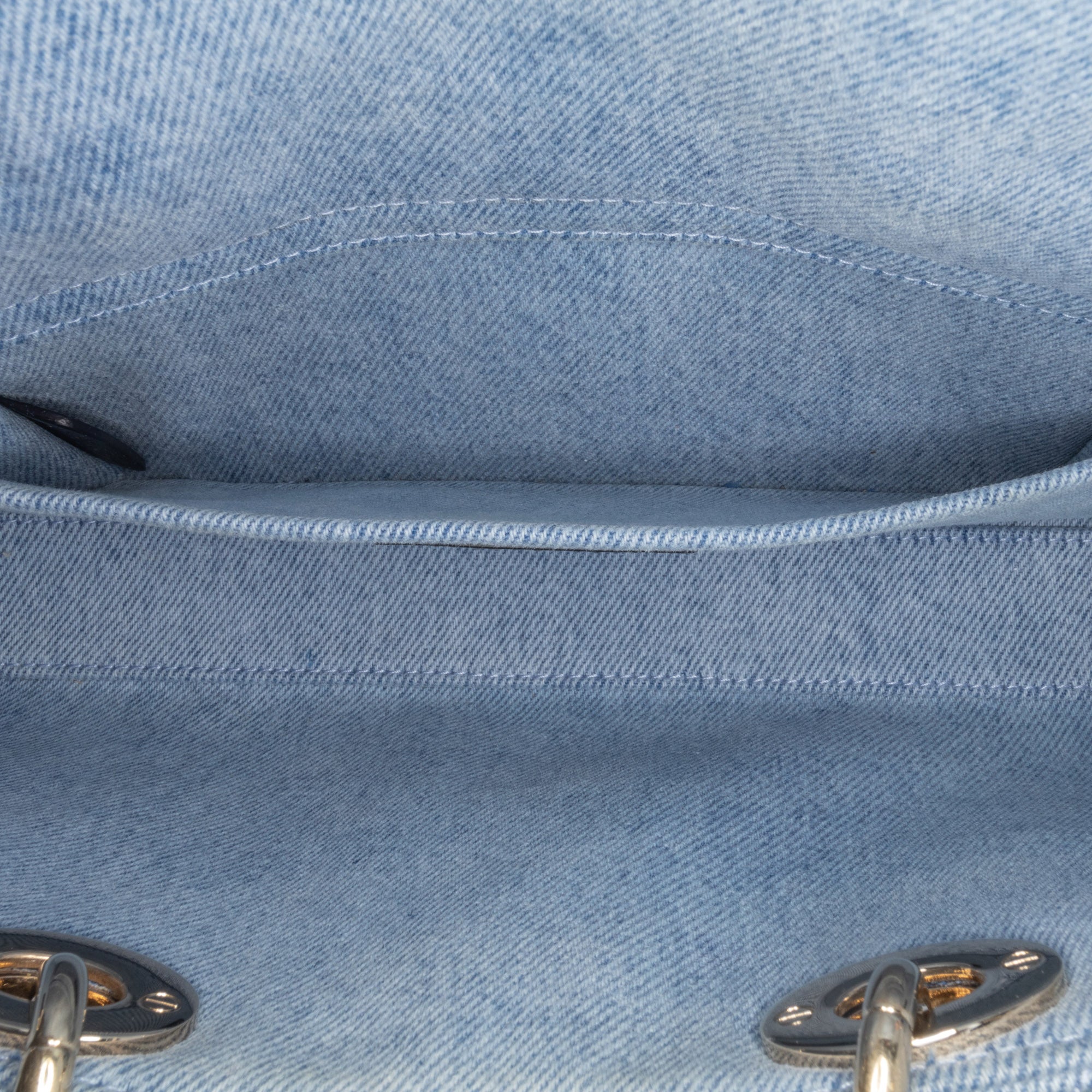 Dior Medium Denim Macrocannage Lady D Joy Satchel - image 4