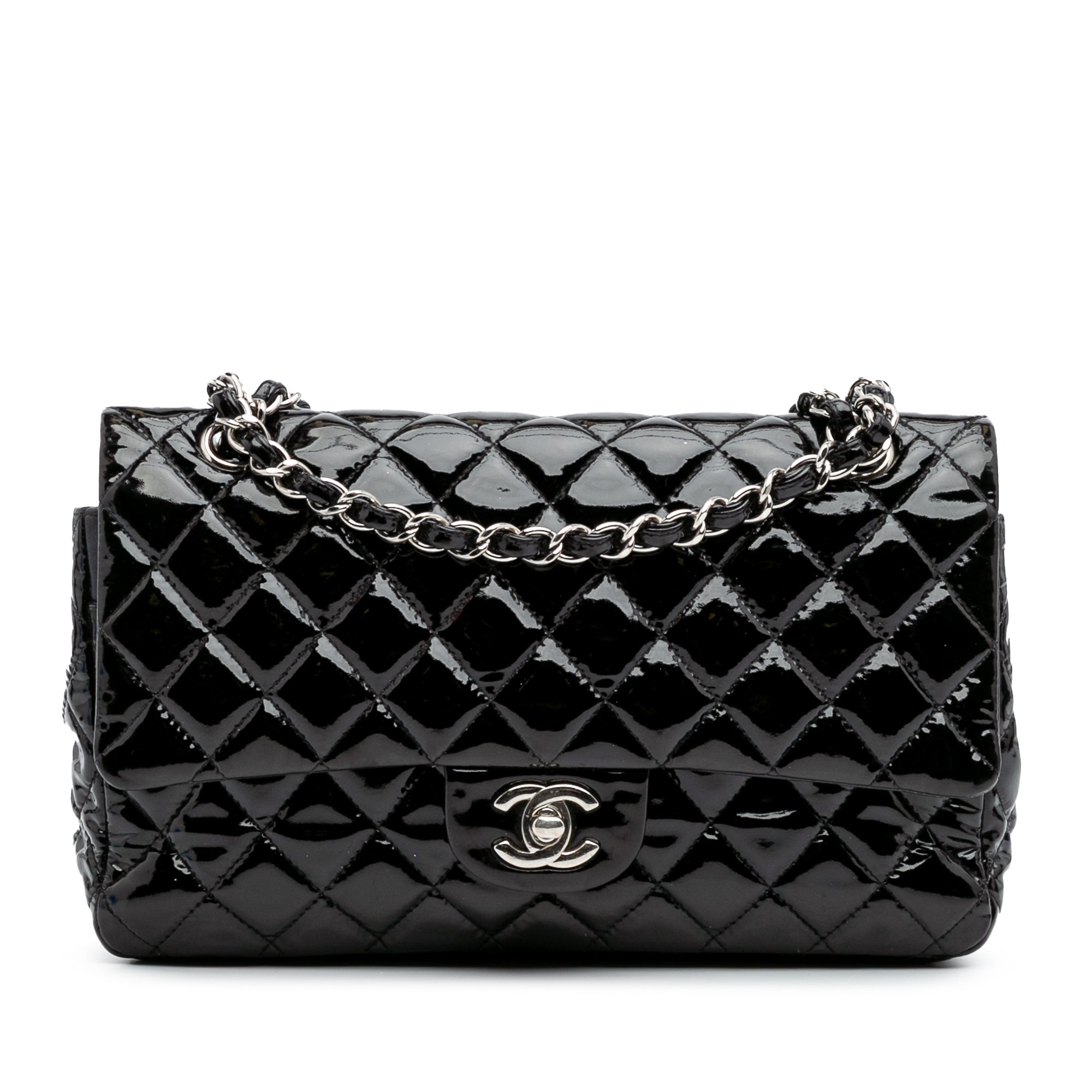 Chanel Medium Classic Patent Double Flap - image 1