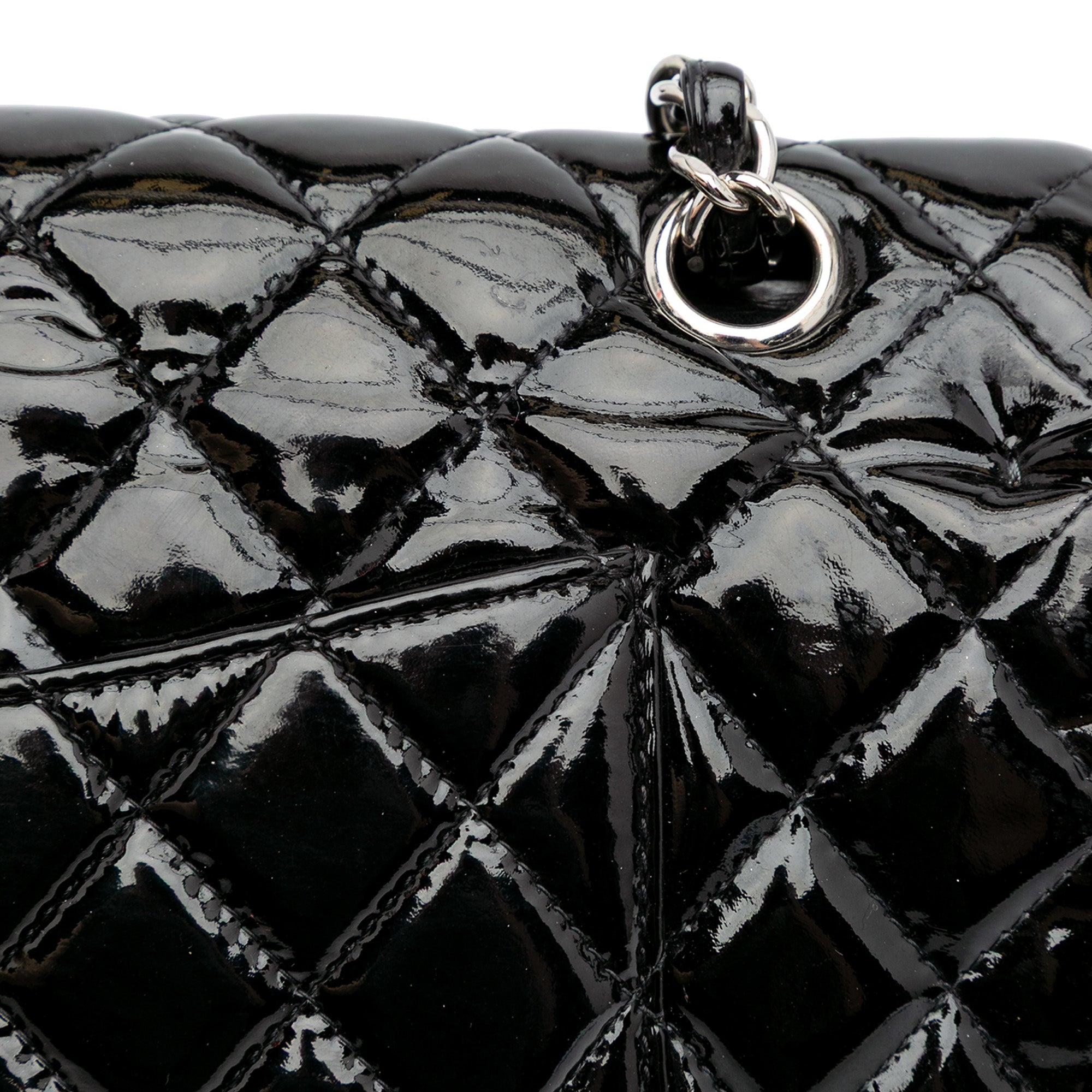 Chanel Medium Classic Patent Double Flap - image 9